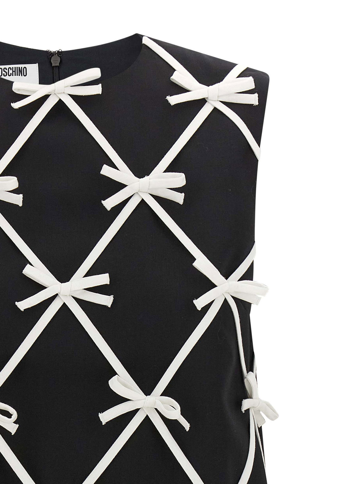 Moschino Bow Dress-TOPS / DRESSES-[Adult]-[Female]-2022 Online Blue Zone Planet