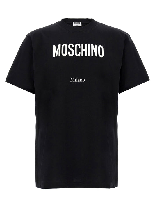 Moschino Printed T-shirt-Topwear-[Adult]-[Female]-2022 Online Blue Zone Planet