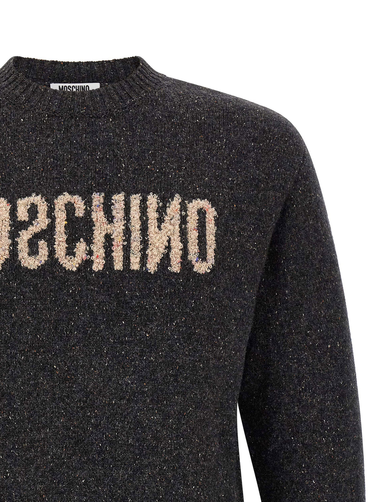 Moschino Mirrored Logo Sweater-TOPS / DRESSES-[Adult]-[Female]-2022 Online Blue Zone Planet