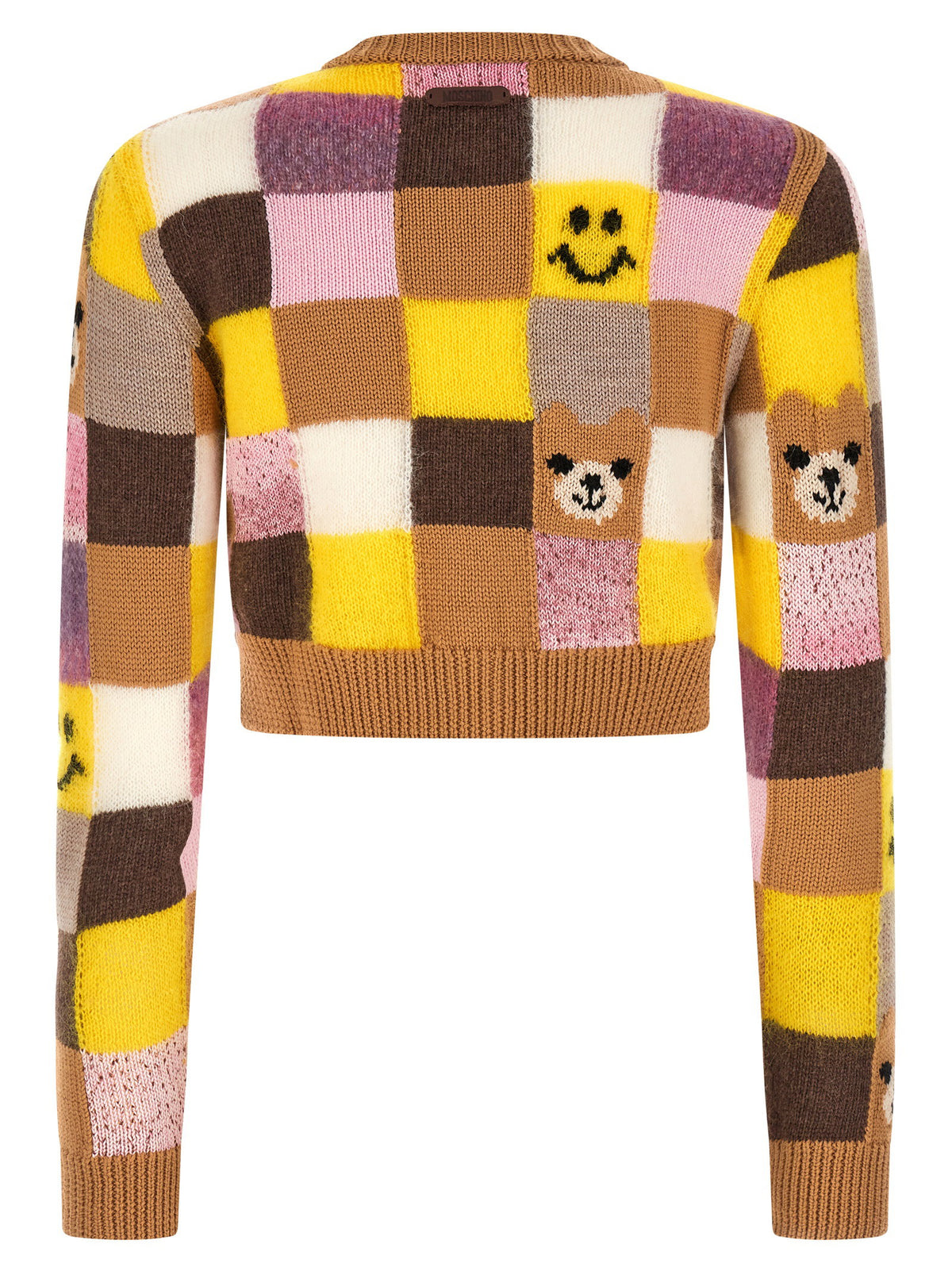 Smiley® E Moschino Teddy Bear Cardigan-Topwear-[Adult]-[Female]-2022 Online Blue Zone Planet