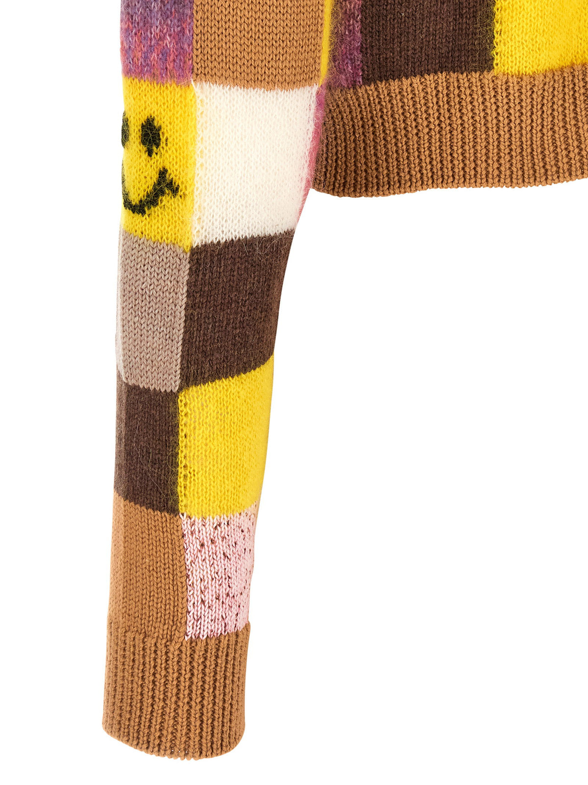 Smiley® E Moschino Teddy Bear Cardigan-Topwear-[Adult]-[Female]-2022 Online Blue Zone Planet
