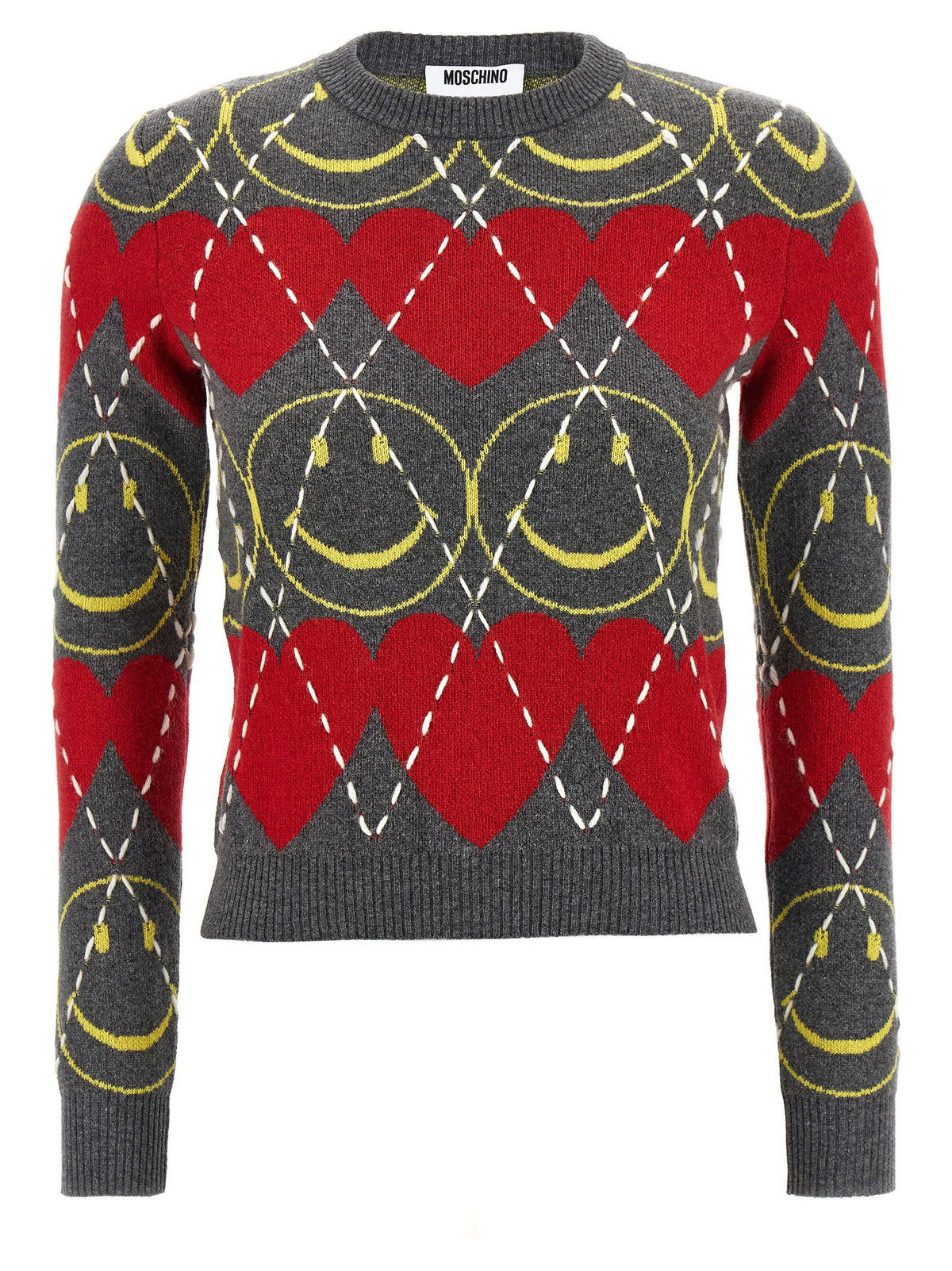 Moschino Smiley Sweater-Topwear-[Adult]-[Female]-2022 Online Blue Zone Planet