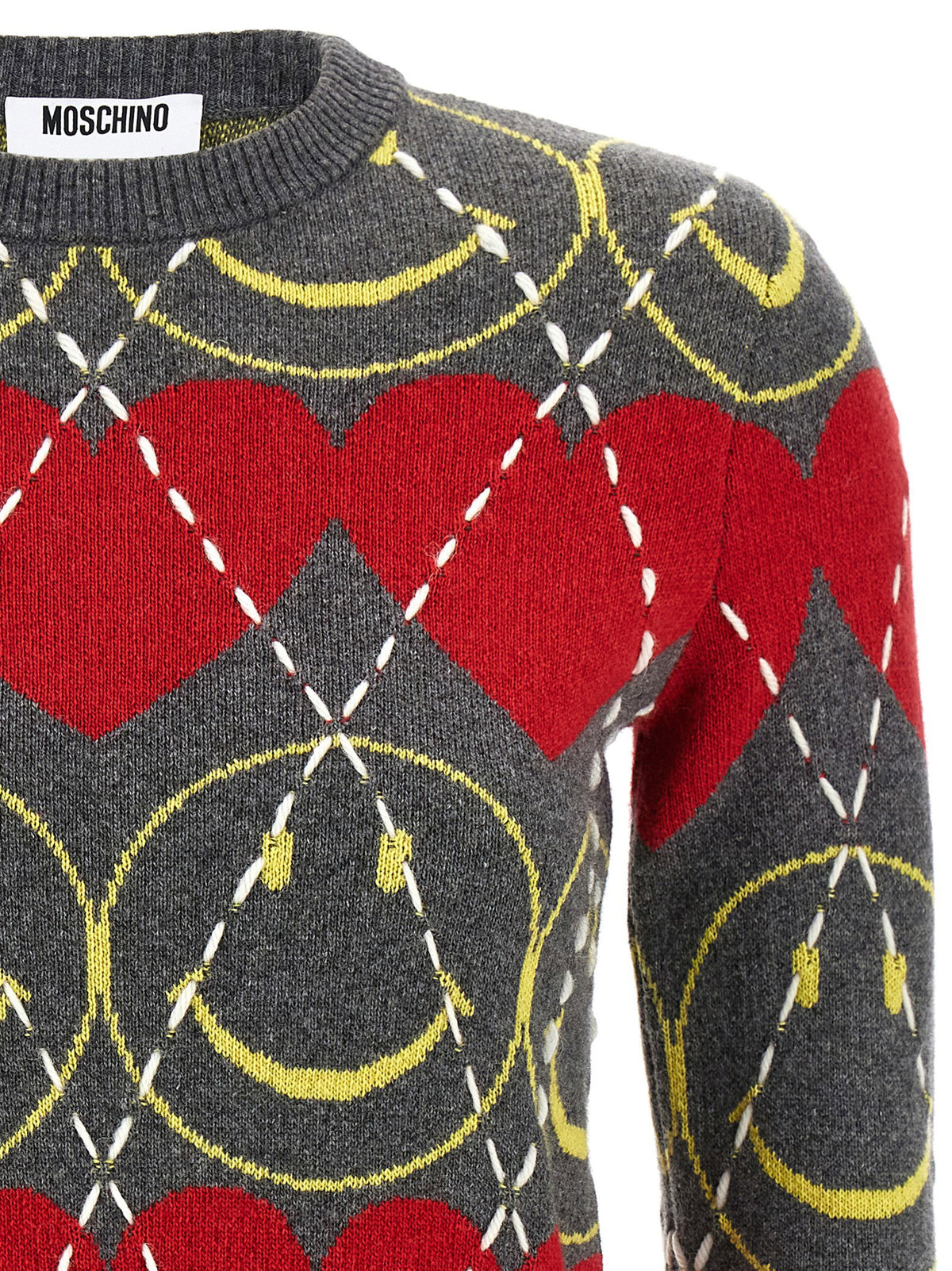 Moschino Smiley Sweater-Topwear-[Adult]-[Female]-2022 Online Blue Zone Planet