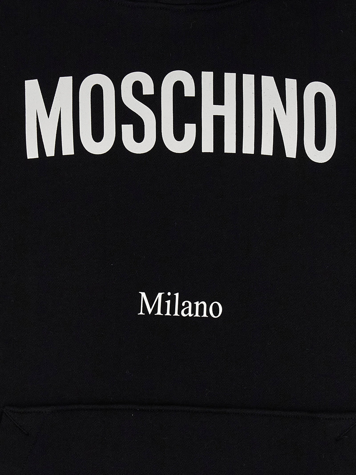 Moschino Logo Print Hoodie-Tops / Dresses-[Adult]-[Female]-2022 Online Blue Zone Planet