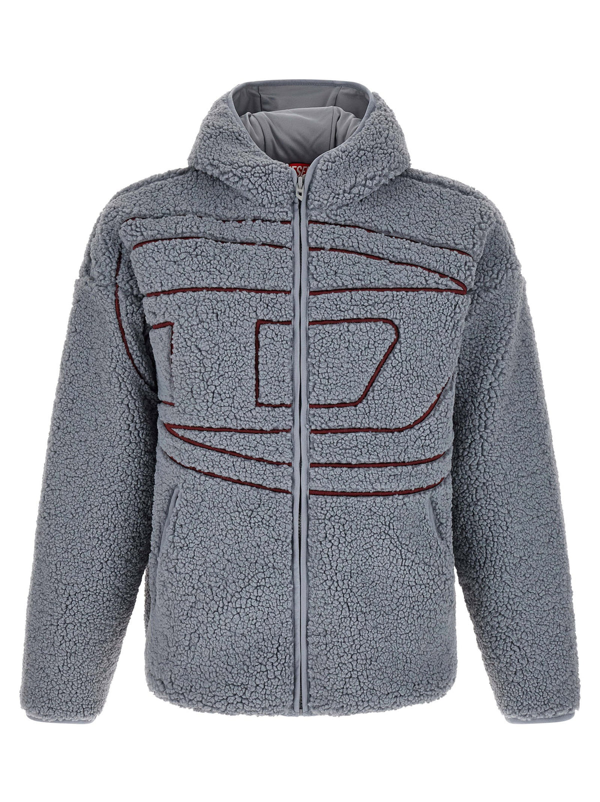 Diesel Teddy S-zat Hoodie-Tops / Dresses-[Adult]-[Female]-XL-Gray-2022 Online Blue Zone Planet