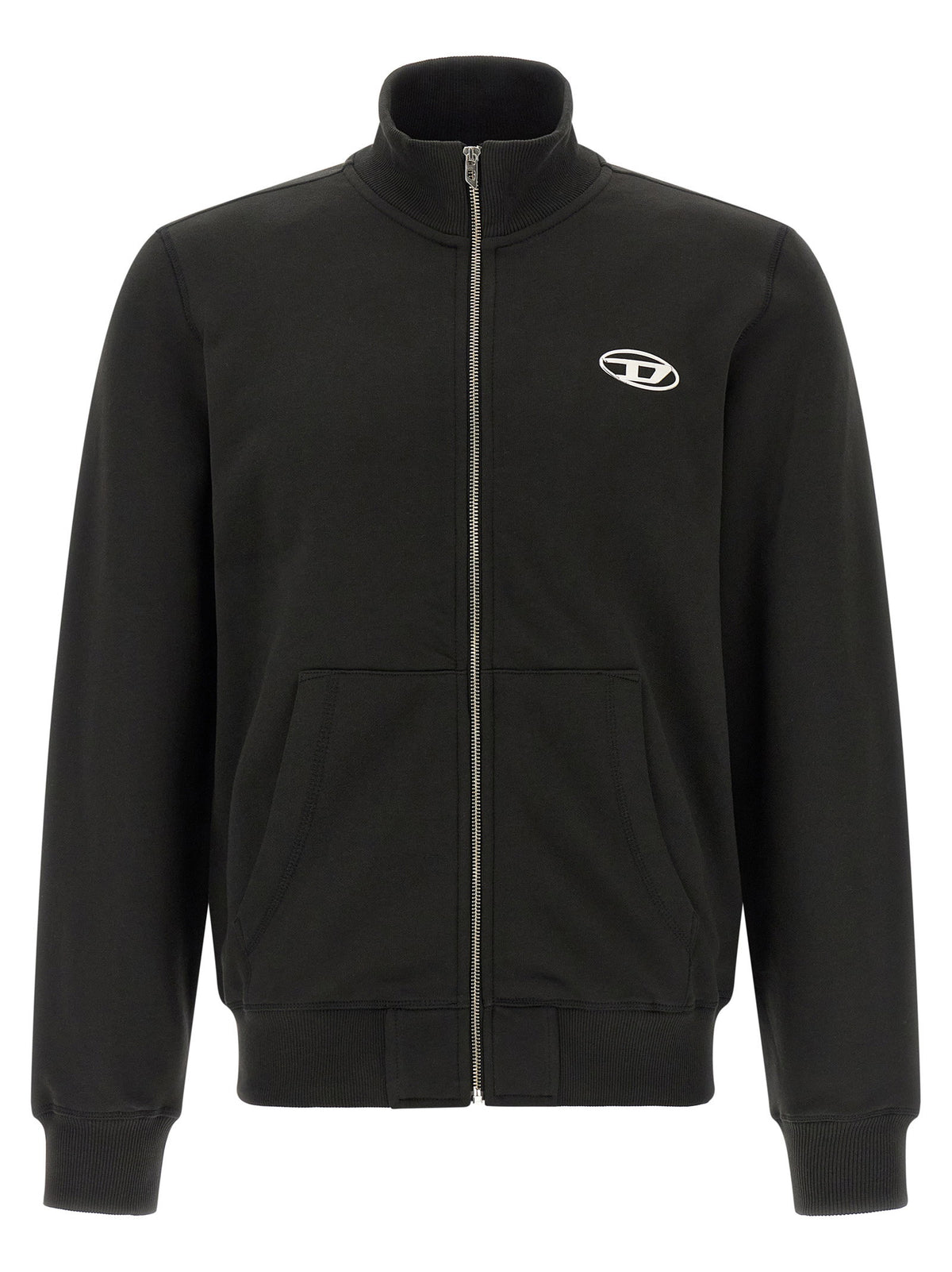 Diesel S-ginn-zip-iod Sweatshirt-Topwear-[Adult]-[Female]-2022 Online Blue Zone Planet