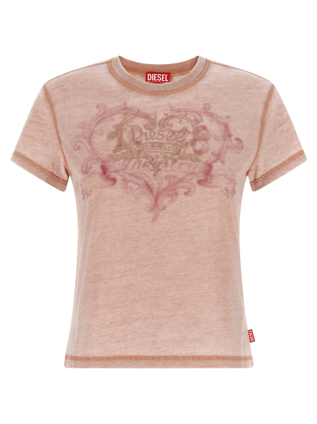Diesel T-ila-aa1 T-shirt-Topwear-[Adult]-[Female]-S-Pink-2022 Online Blue Zone Planet