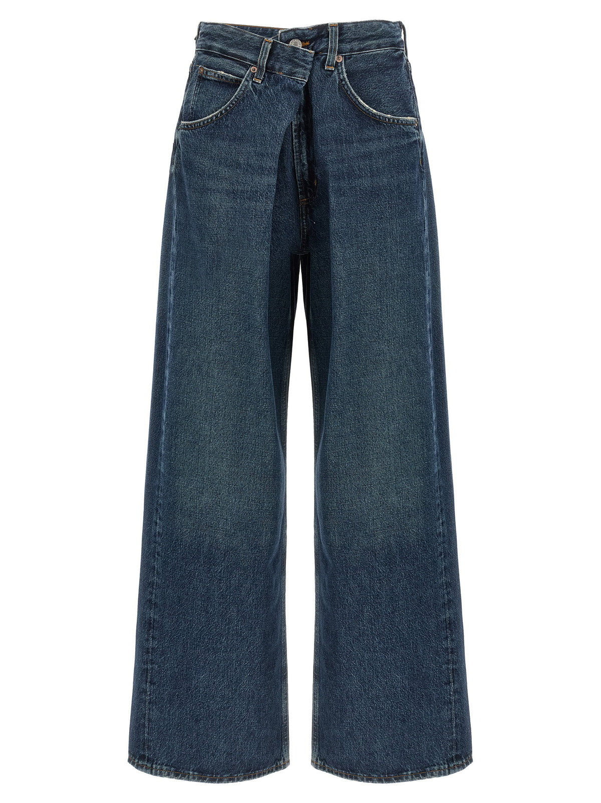 Agolde Vana Fold Jeans-Jeans-[Adult]-[Female]-2022 Online Blue Zone Planet