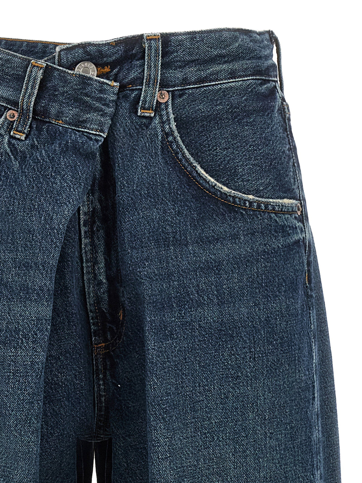 Agolde Vana Fold Jeans-Jeans-[Adult]-[Female]-2022 Online Blue Zone Planet