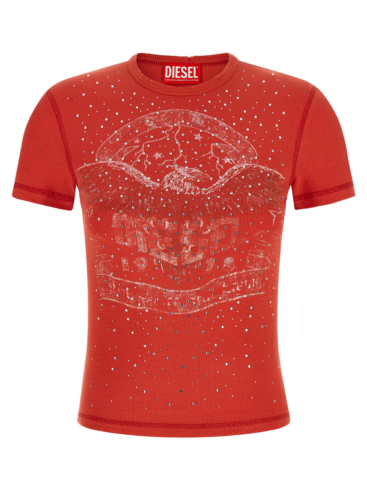 Diesel T-marsy-rib-cry T-shirt-TOPS / DRESSES-[Adult]-[Female]-L-Red-2022 Online Blue Zone Planet
