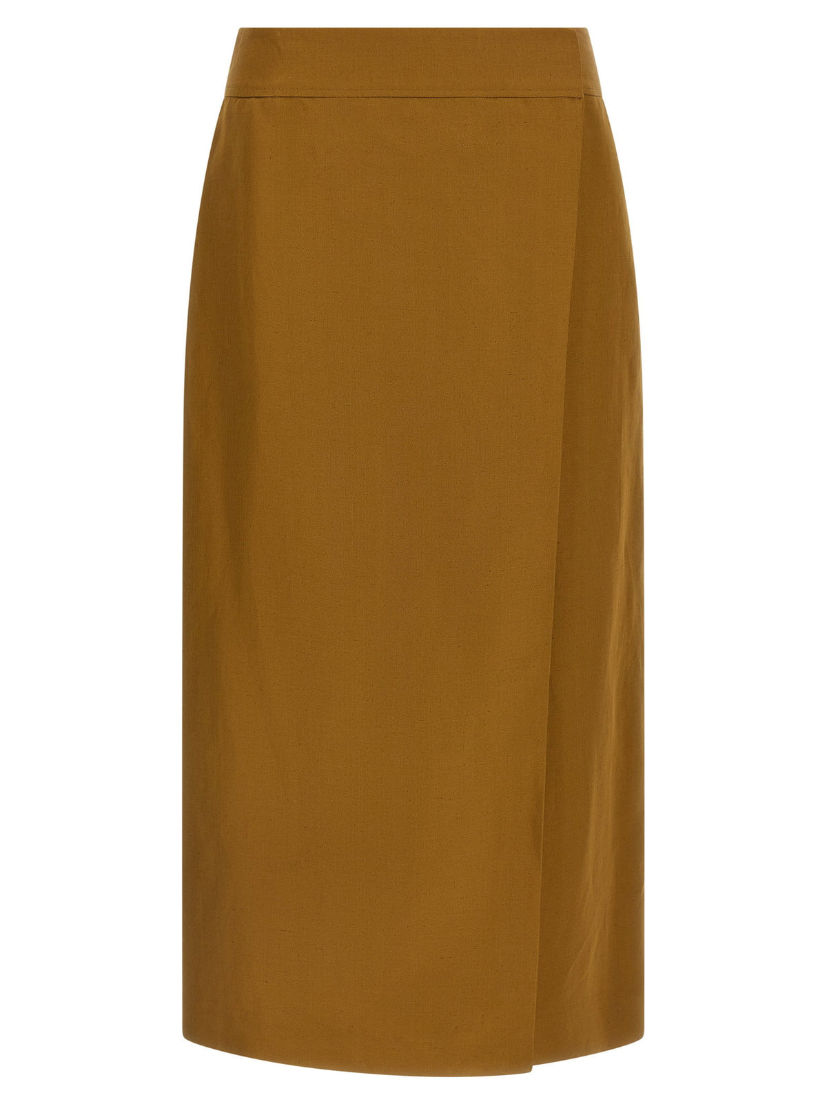 Alberto Biani Wrap Skirt-Skirts-[Adult]-[Female]-44 IT-Brown-2022 Online Blue Zone Planet