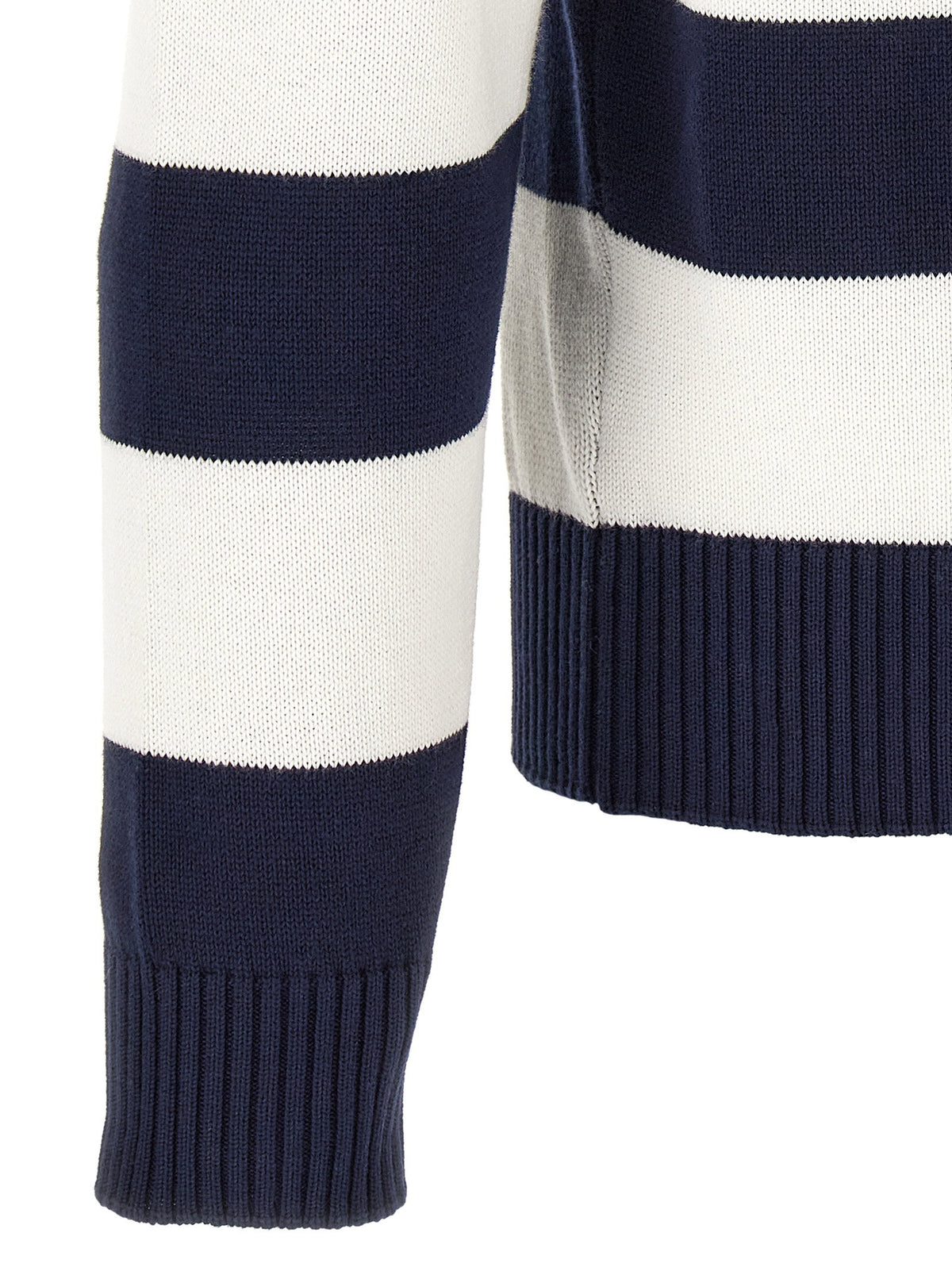 Lacoste Striped Pulover With Polo Collar-Topwear-[Adult]-[Female]-2022 Online Blue Zone Planet