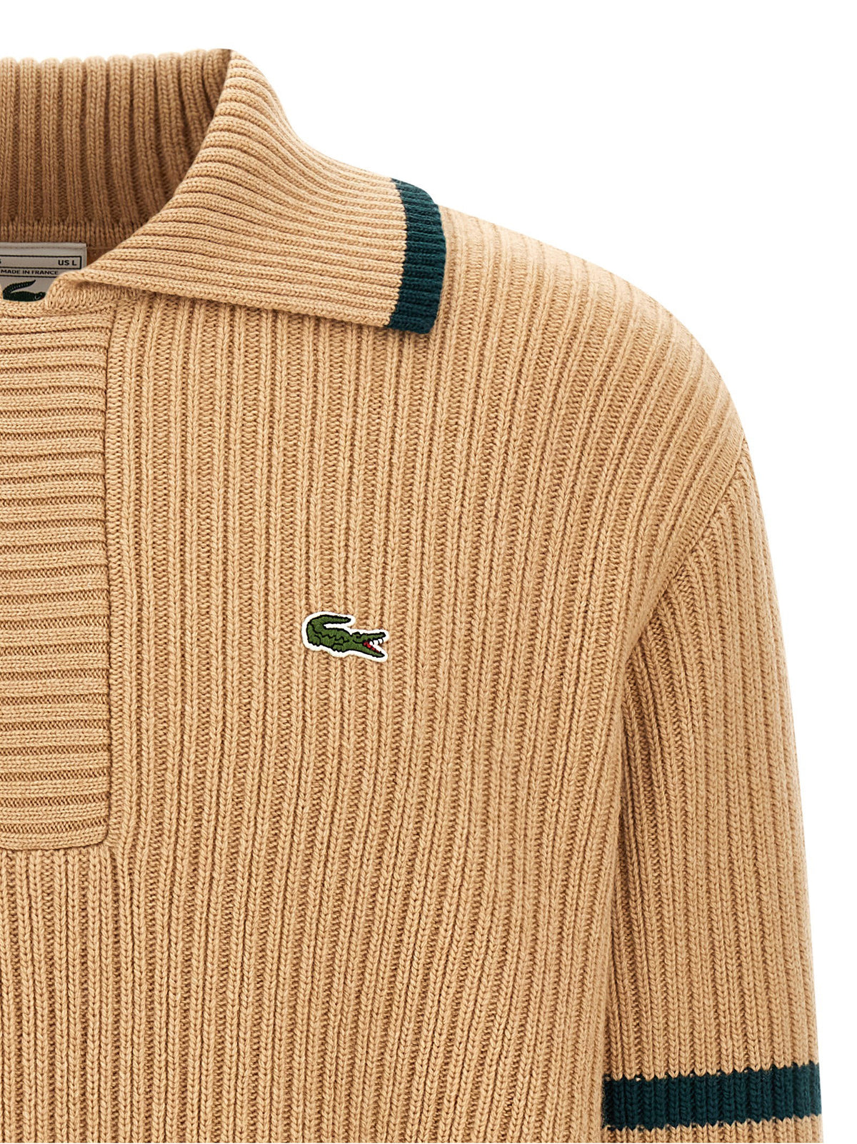 Lacoste Beige Archive Edition Sweater-TOPS / DRESSES-[Adult]-[Female]-2022 Online Blue Zone Planet