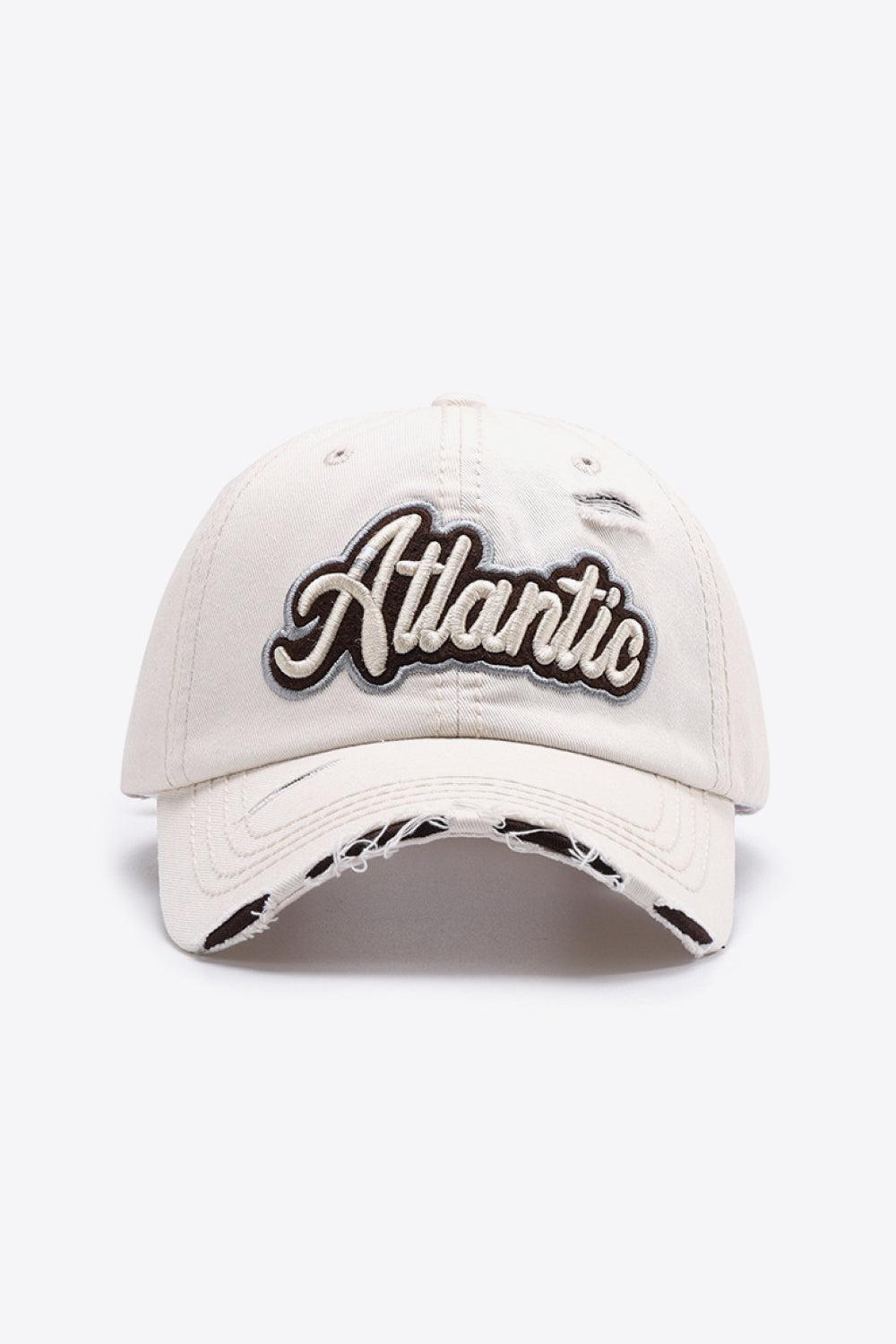 ATLANTIC Graphic Distressed Baseball Cap BLUE ZONE PLANET