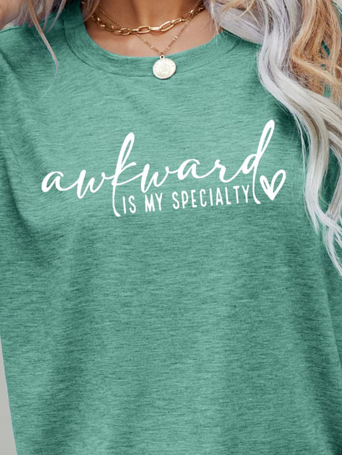 AWKWARD IS MY SPECIALTY Graphic Tee BLUE ZONE PLANET