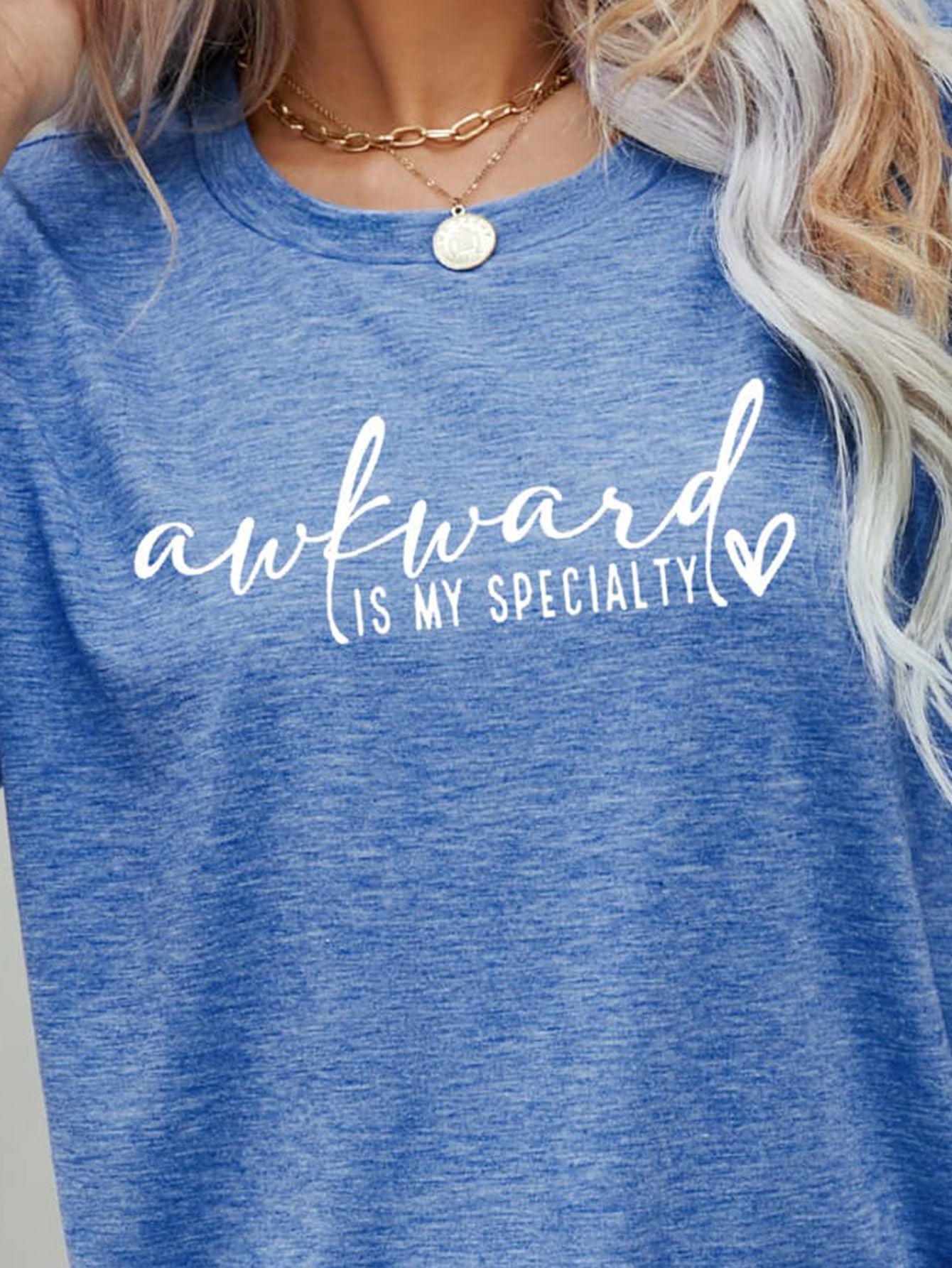 AWKWARD IS MY SPECIALTY Graphic Tee BLUE ZONE PLANET