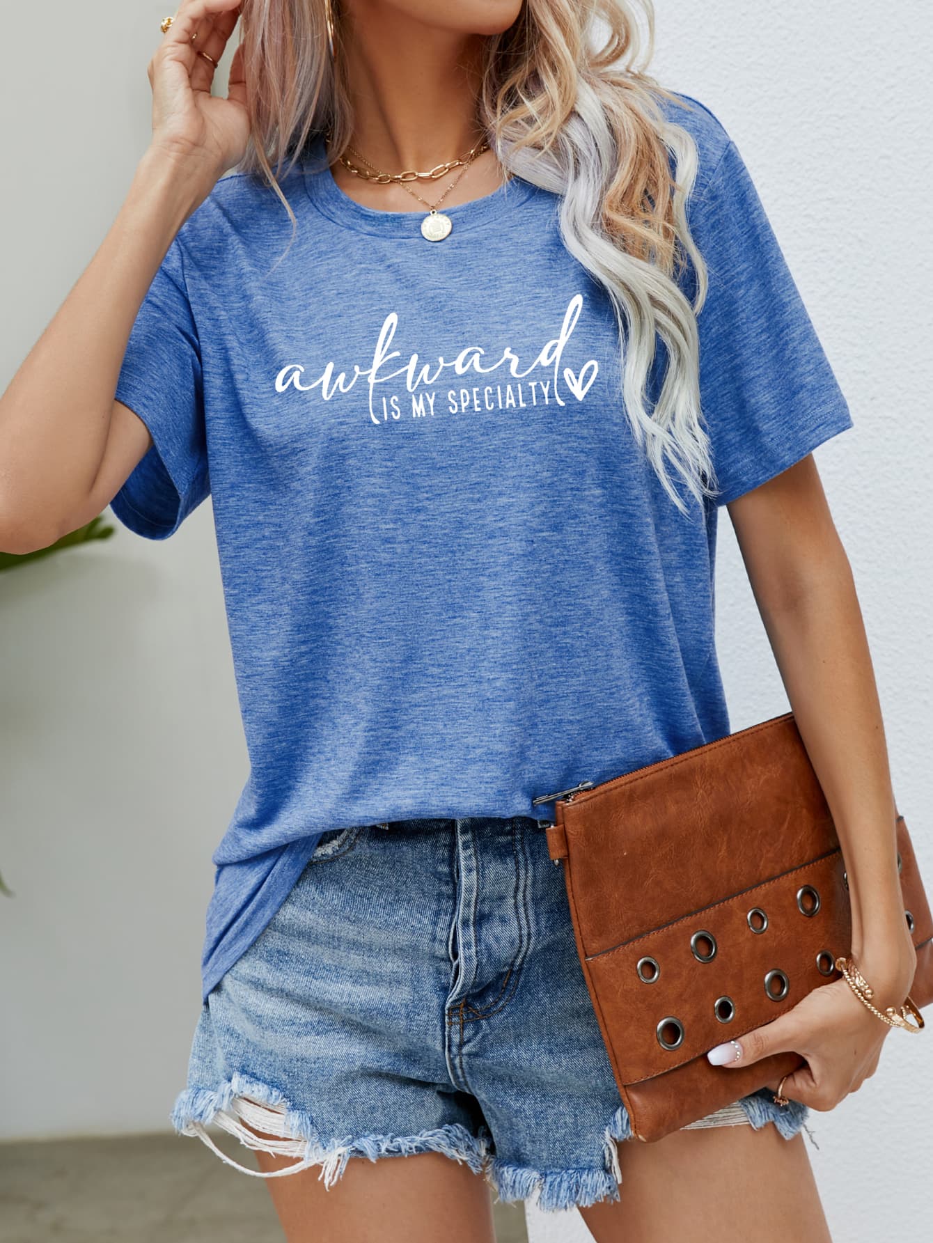 AWKWARD IS MY SPECIALTY Graphic Tee BLUE ZONE PLANET