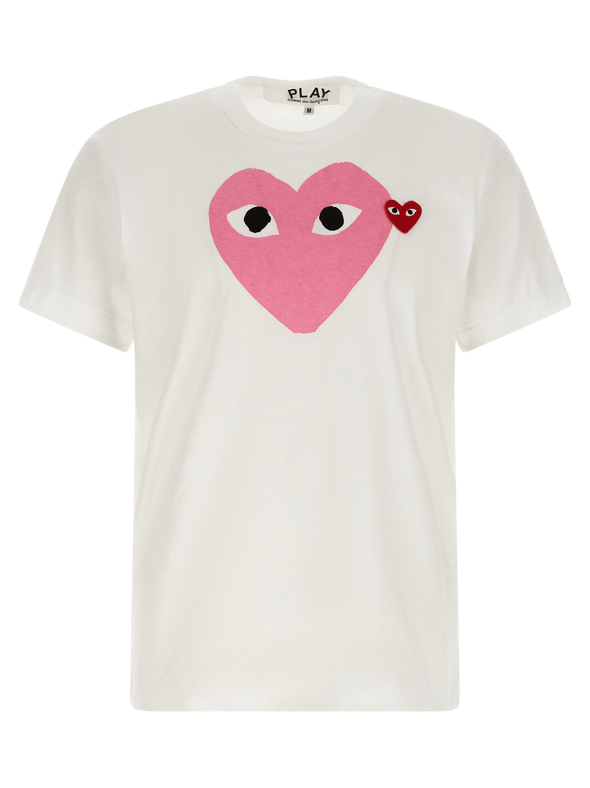 Comme Des Garçons Play Red Emblem T-shirt-Topwear-[Adult]-[Female]-temp-XL-Pink-2022 Online Blue Zone Planet