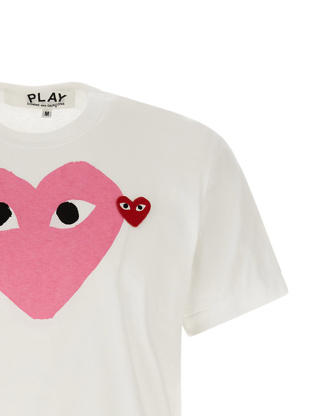 Comme Des Garçons Play Red Emblem T-shirt-Topwear-[Adult]-[Female]-2022 Online Blue Zone Planet