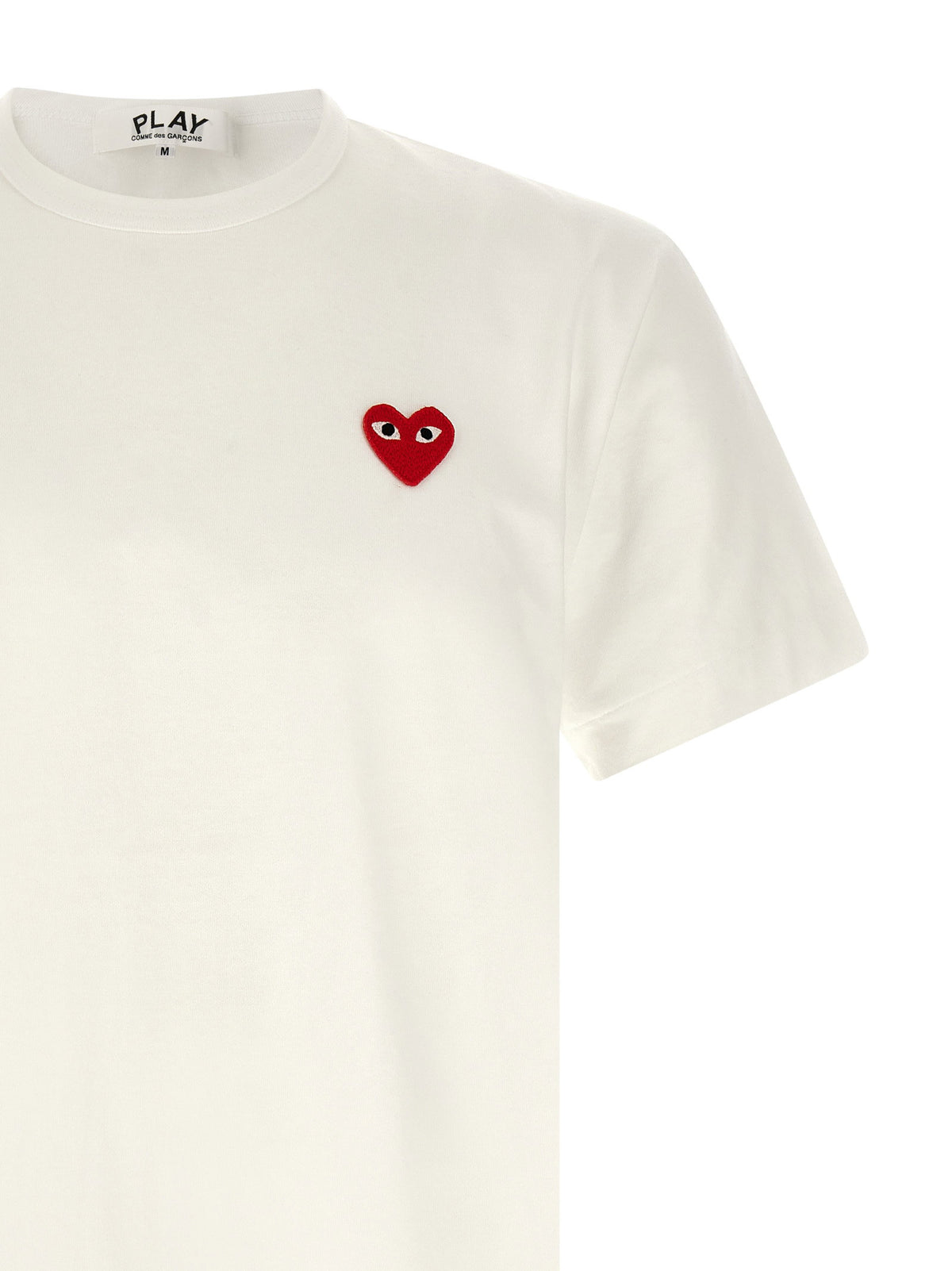 Comme Des Garçons Play Heart Patch T-shirt-Topwear-[Adult]-[Female]-2022 Online Blue Zone Planet