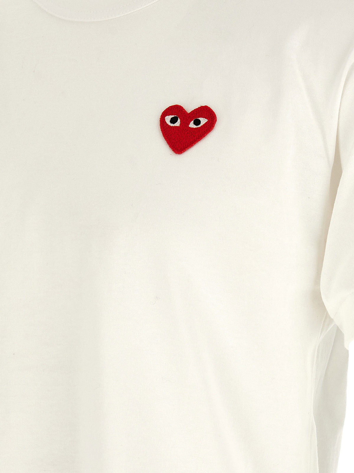 Comme Des Garçons Play Heart Patch T-shirt-Topwear-[Adult]-[Female]-2022 Online Blue Zone Planet