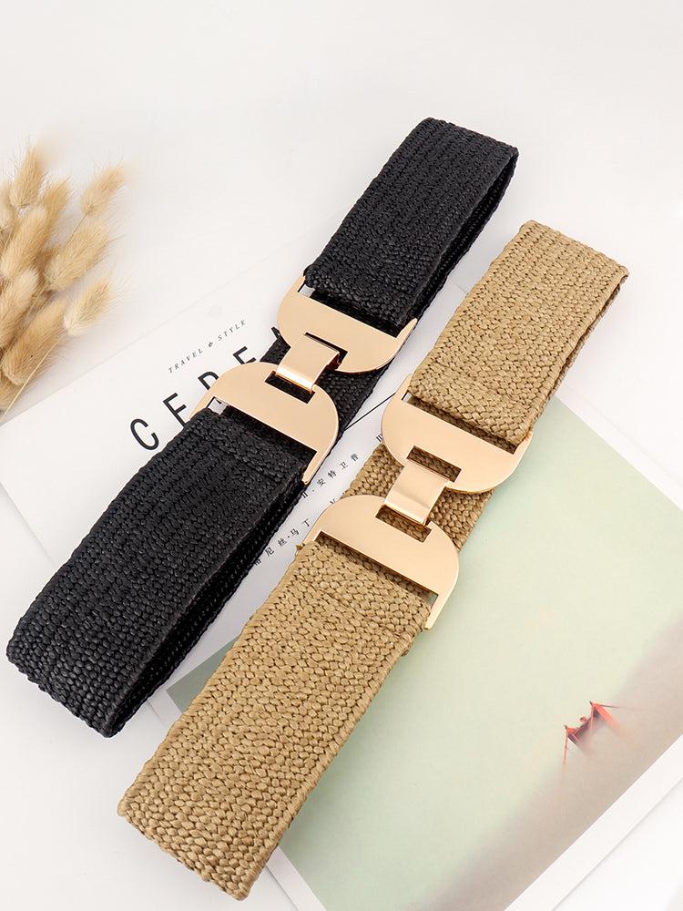 Alloy Buckle Elastic Belt BLUE ZONE PLANET