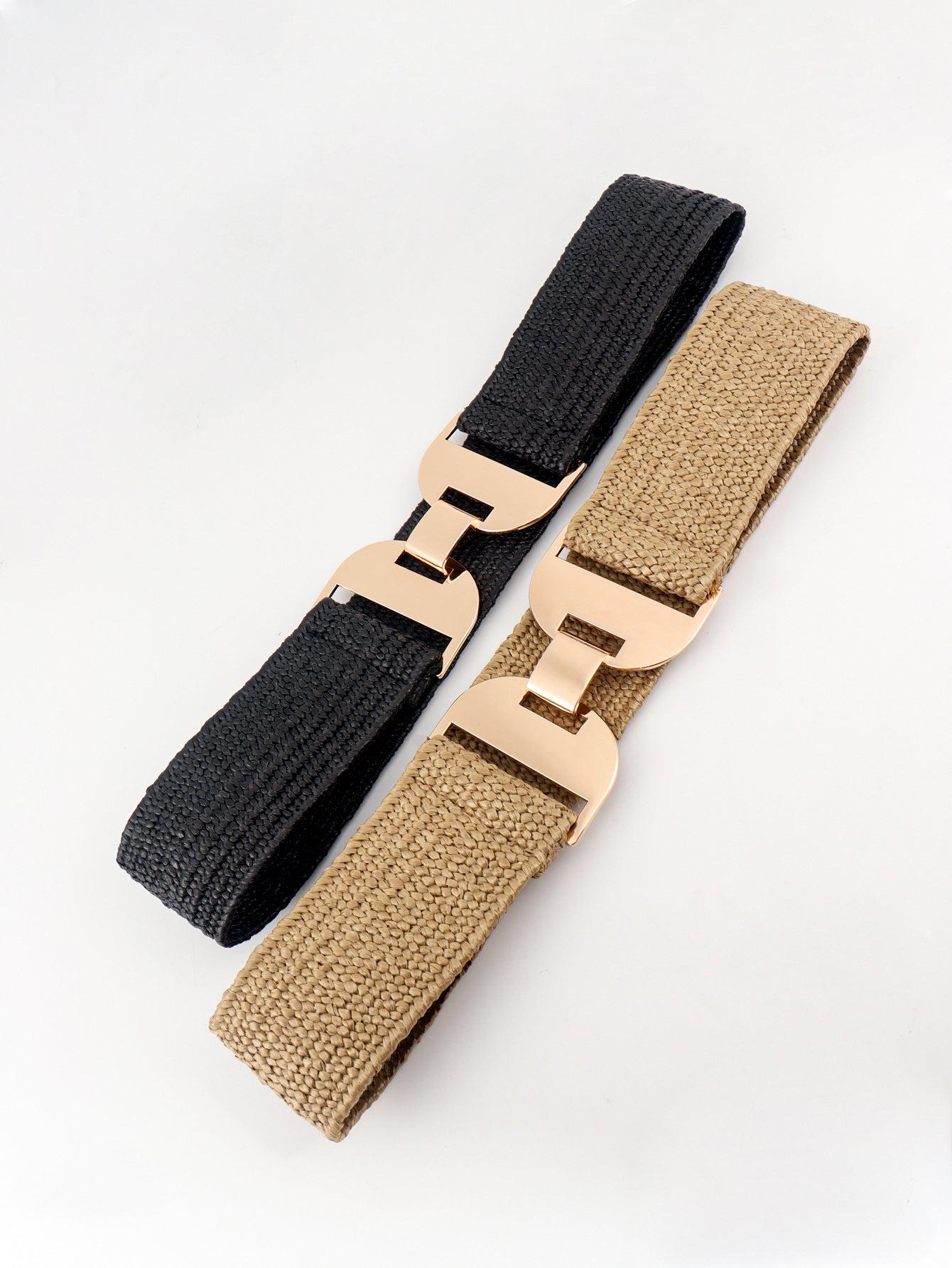 Alloy Buckle Elastic Belt BLUE ZONE PLANET