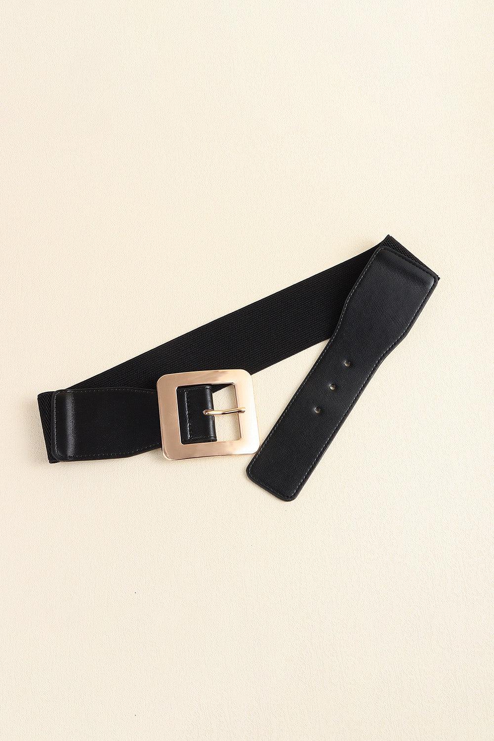 Alloy Buckle PU Leather Belt BLUE ZONE PLANET