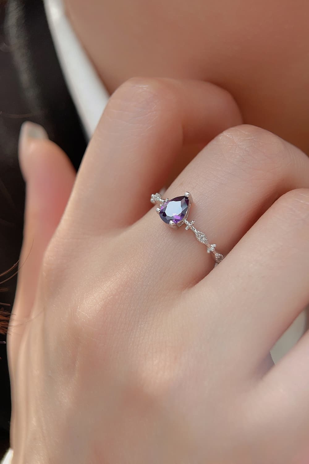 Amethyst 925 Sterling Silver Ring BLUE ZONE PLANET