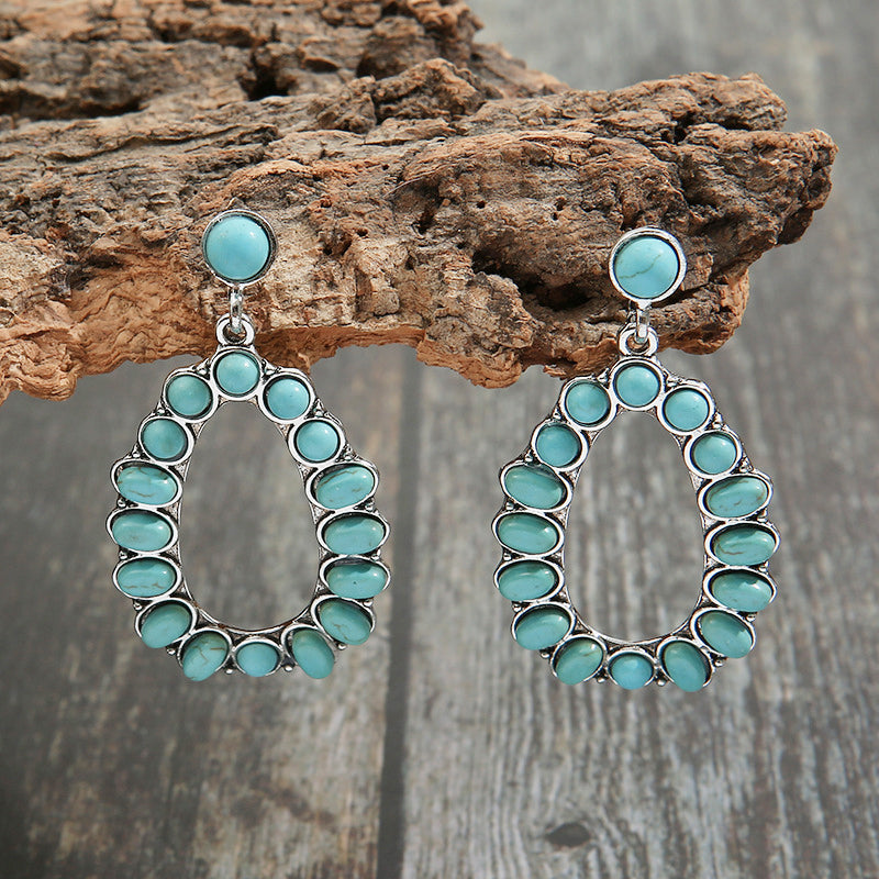 Artificial Turquoise Earrings BLUE ZONE PLANET