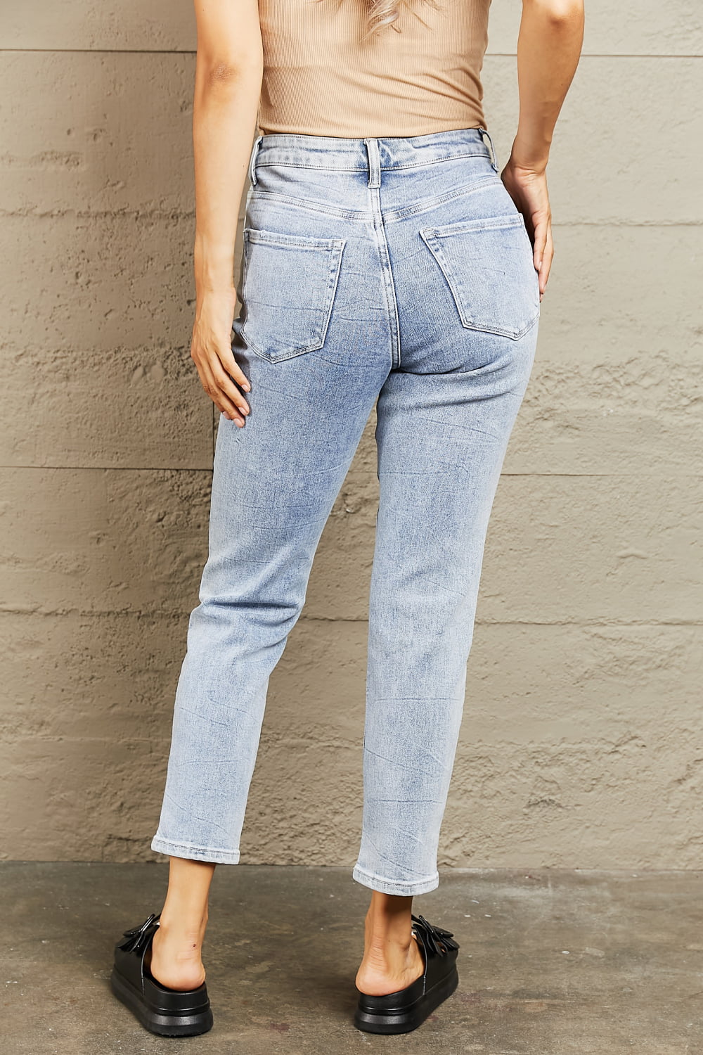 BAYEAS High Waisted Skinny Jeans BLUE ZONE PLANET