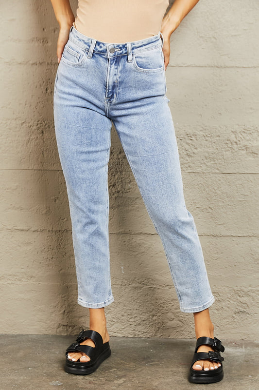 BAYEAS High Waisted Skinny Jeans BLUE ZONE PLANET