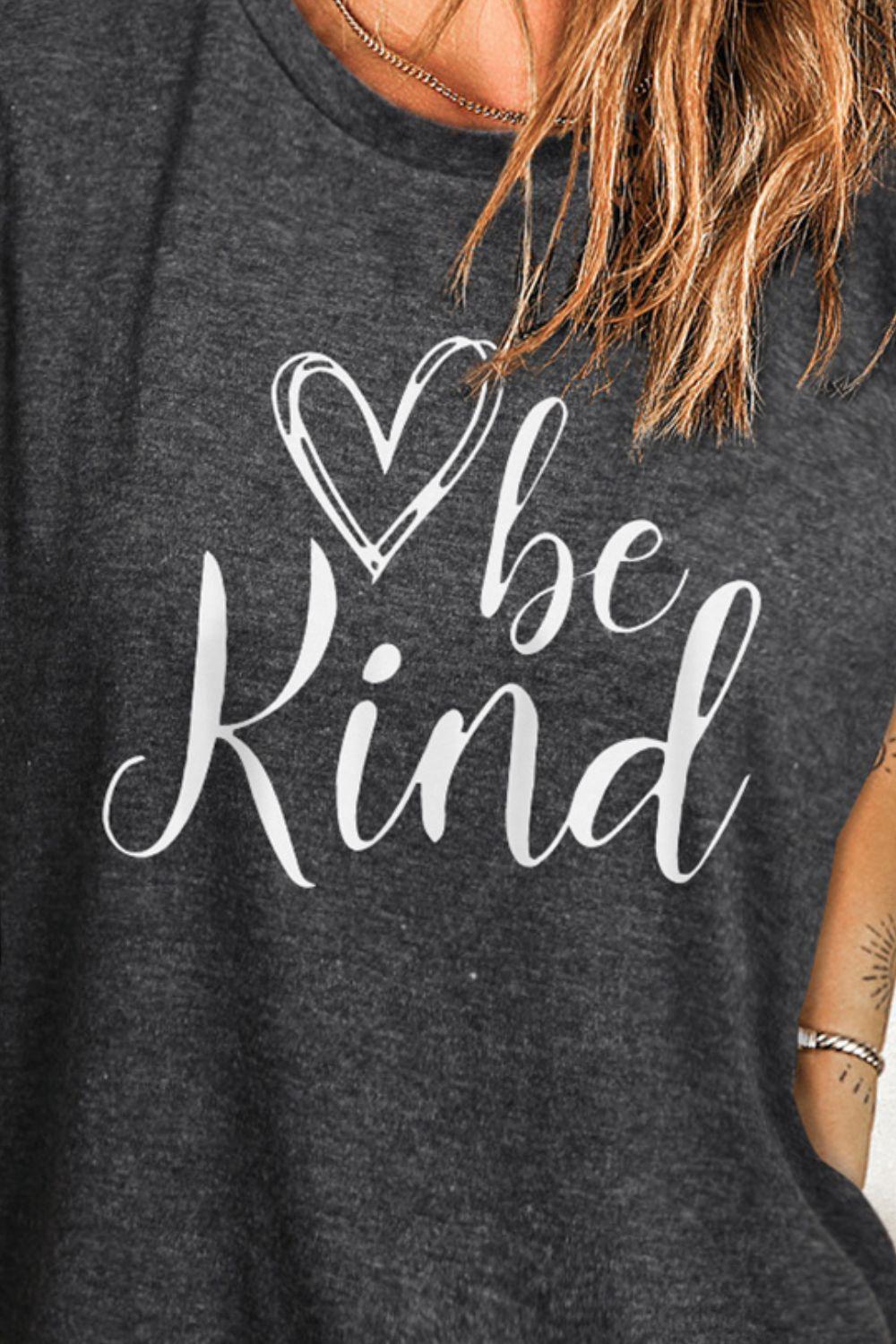 BE KIND Graphic Round Neck Tank BLUE ZONE PLANET