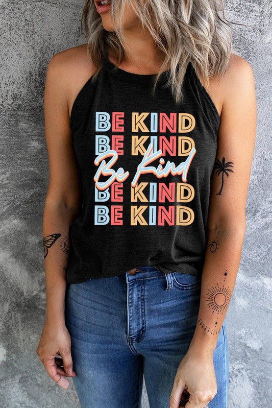 BE KIND Graphic Tank Top BLUE ZONE PLANET