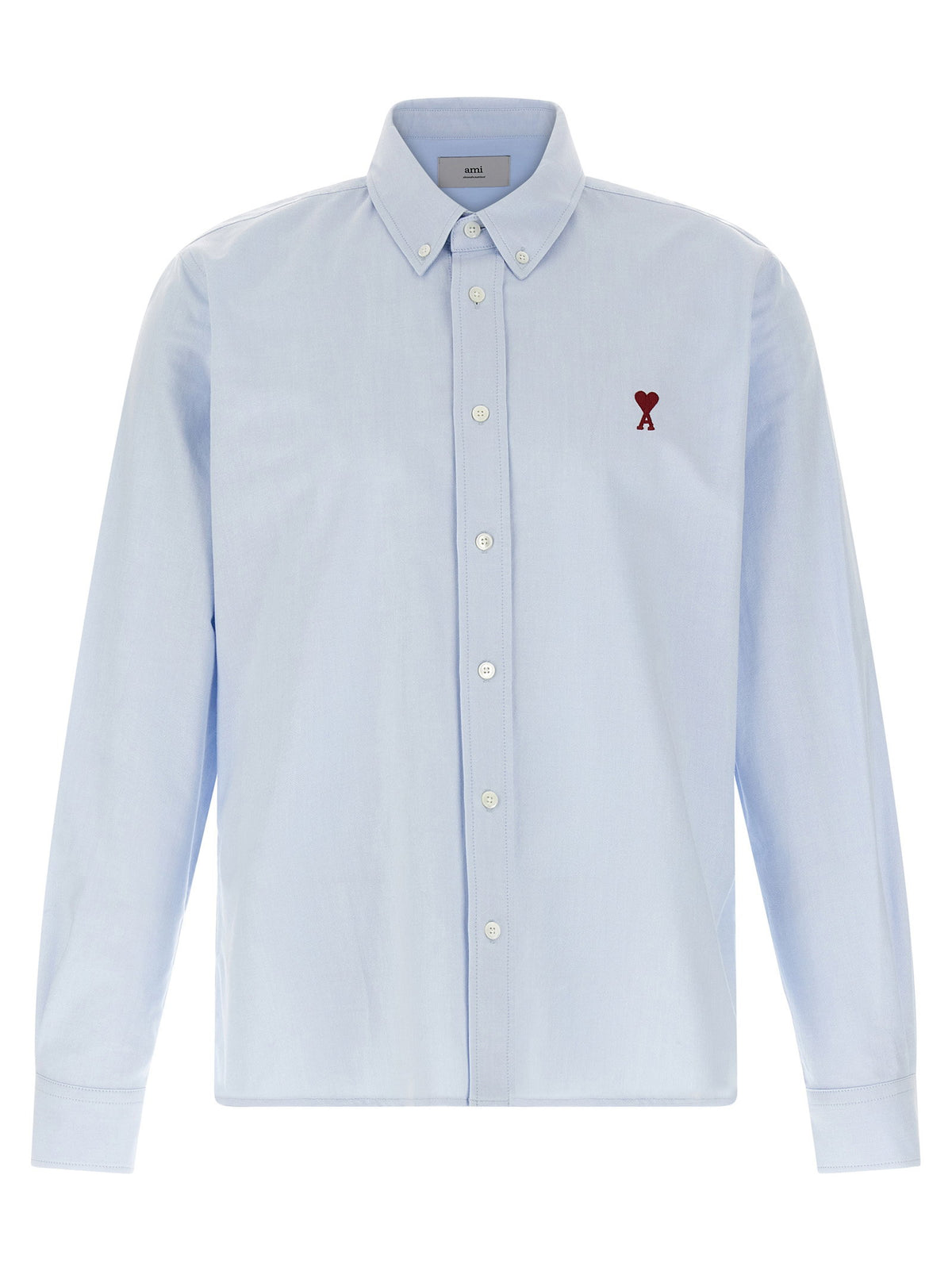 Ami Paris Ami De Coeur Shirt-Shirts-[Adult]-[Female]-M-Light blue-2022 Online Blue Zone Planet