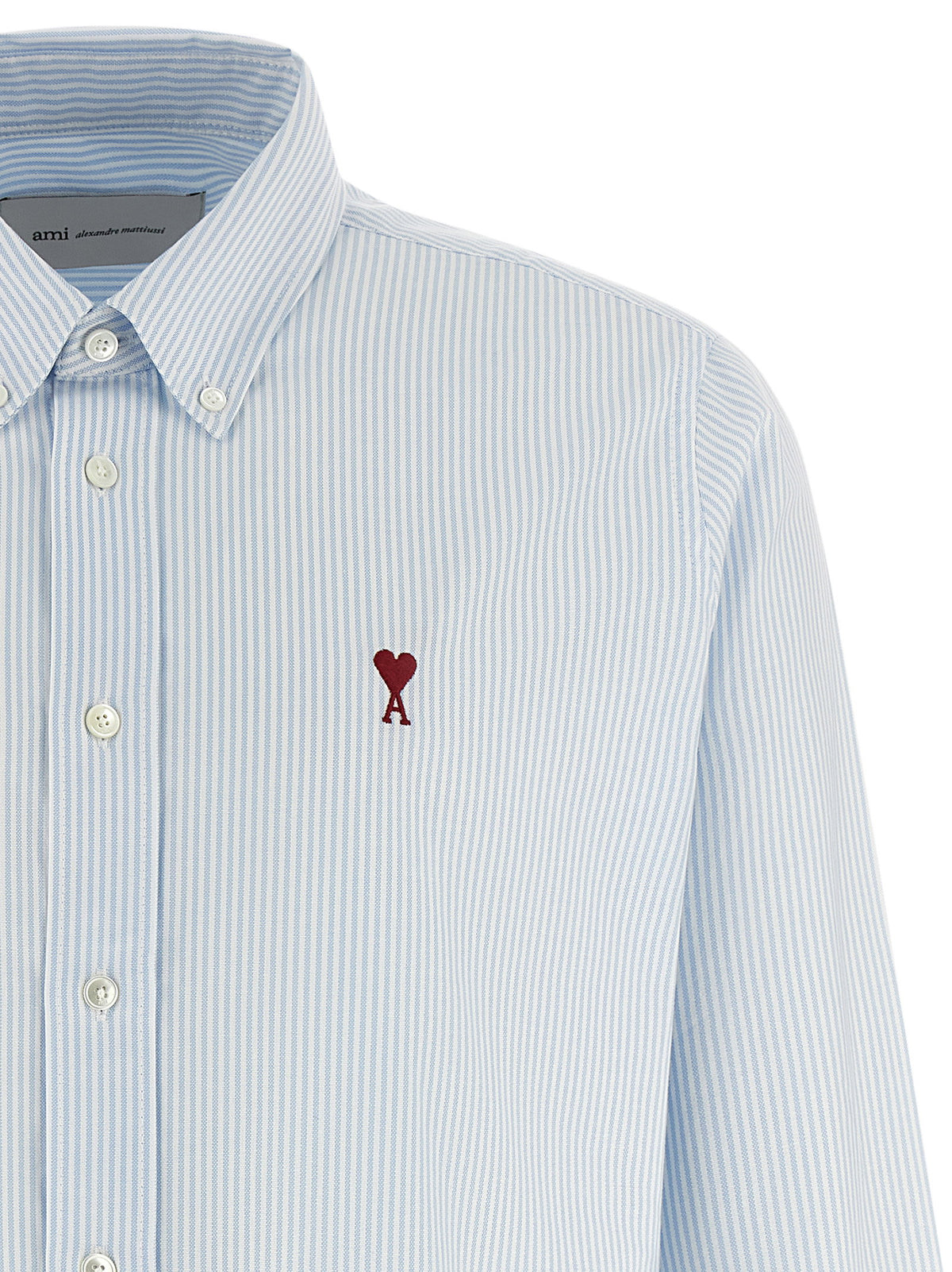 Ami Paris Ami De Coeur Shirt-Shirts-[Adult]-[Female]-2022 Online Blue Zone Planet