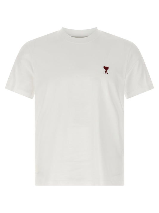 Ami Paris Ami De Coeur T-shirt-Topwear-[Adult]-[Female]-2022 Online Blue Zone Planet