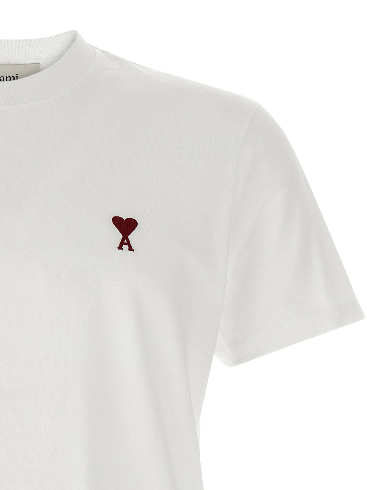 Ami Paris Ami De Coeur T-shirt-Topwear-[Adult]-[Female]-2022 Online Blue Zone Planet