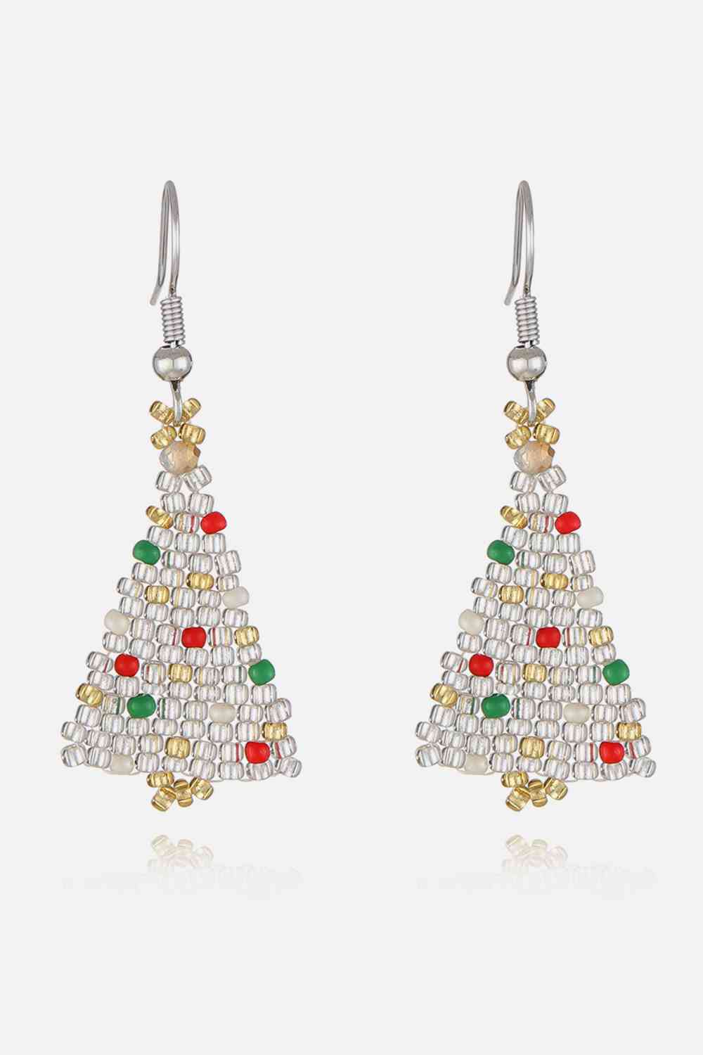 Beaded Christmas Tree Earrings BLUE ZONE PLANET