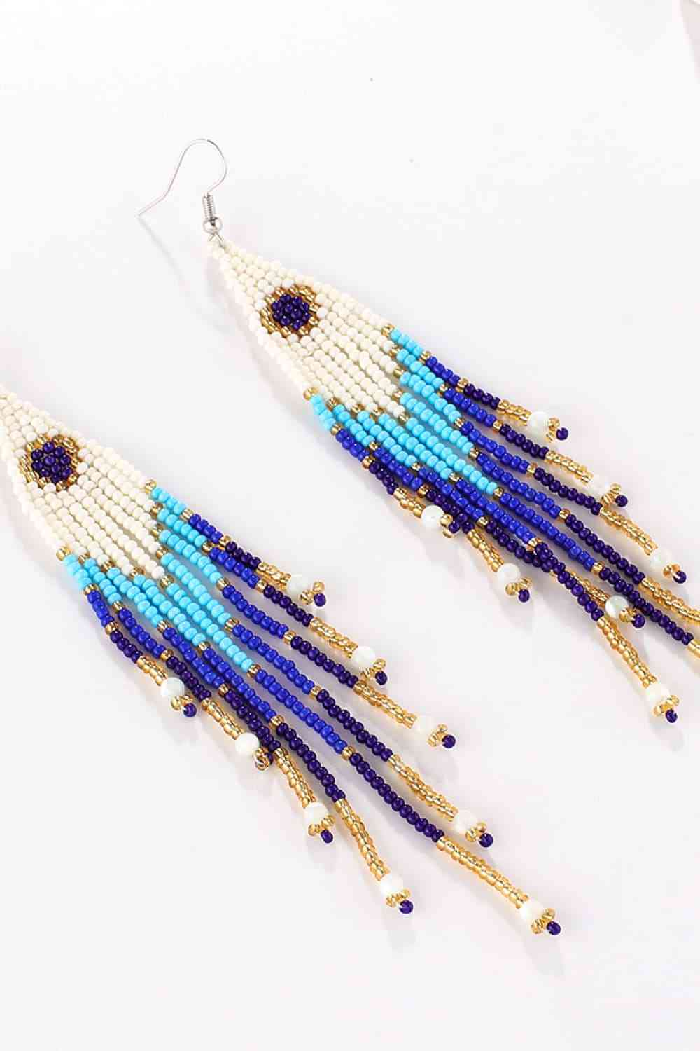 Beaded Dangle Earrings BLUE ZONE PLANET