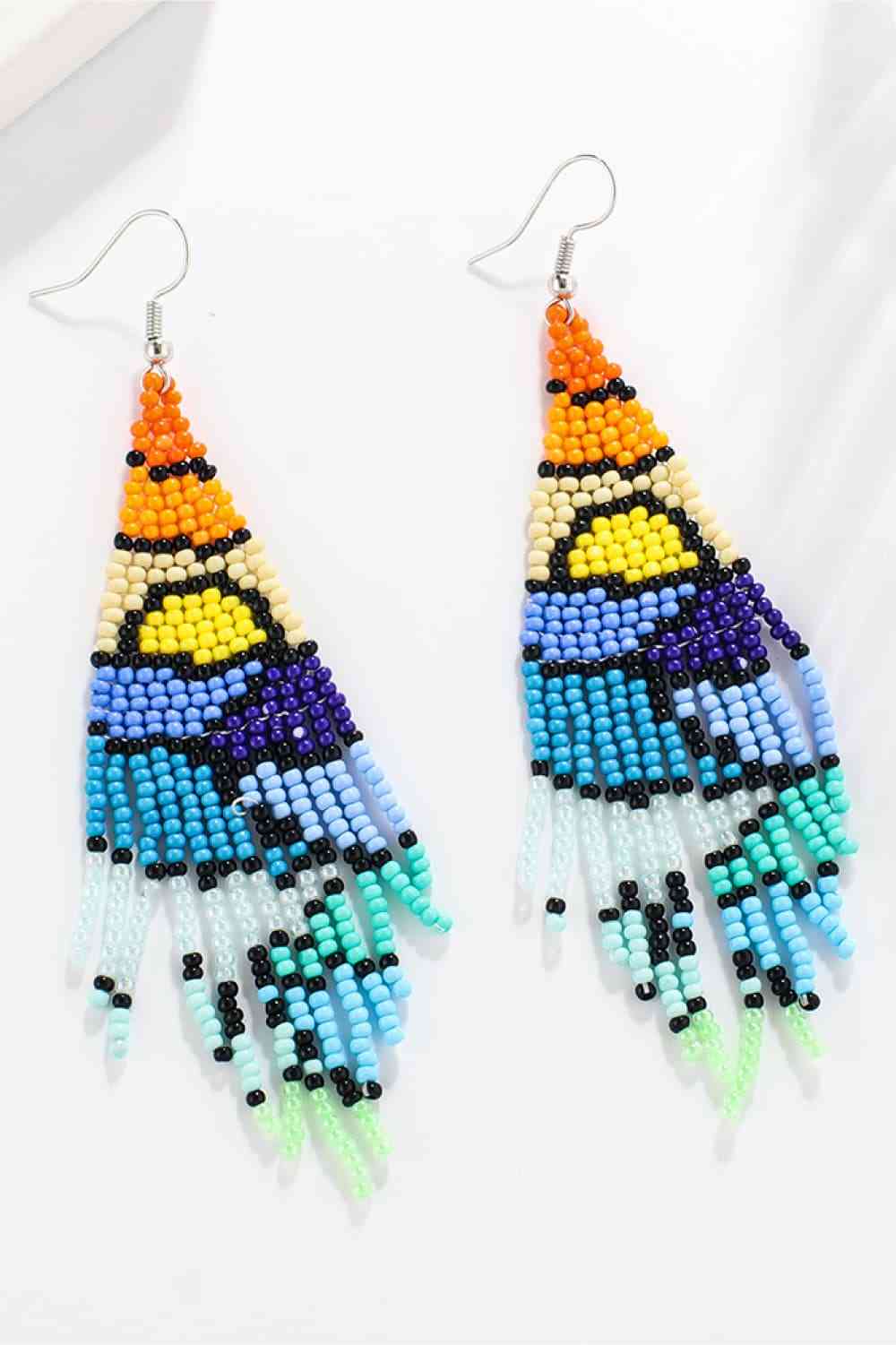 Beaded Dangle Earrings BLUE ZONE PLANET