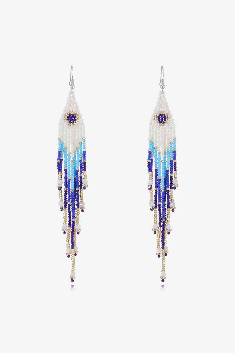 Beaded Dangle Earrings BLUE ZONE PLANET