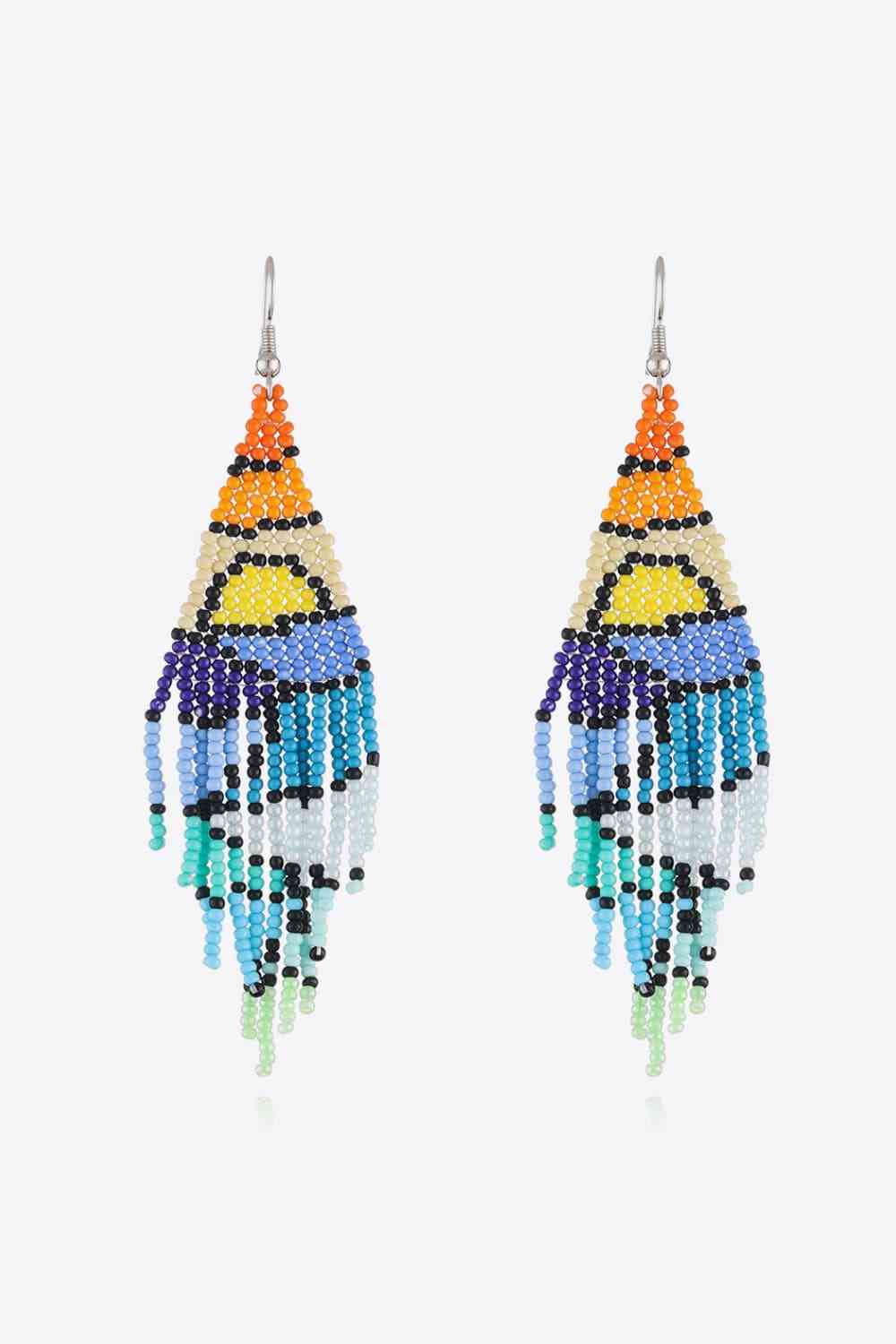 Beaded Dangle Earrings BLUE ZONE PLANET