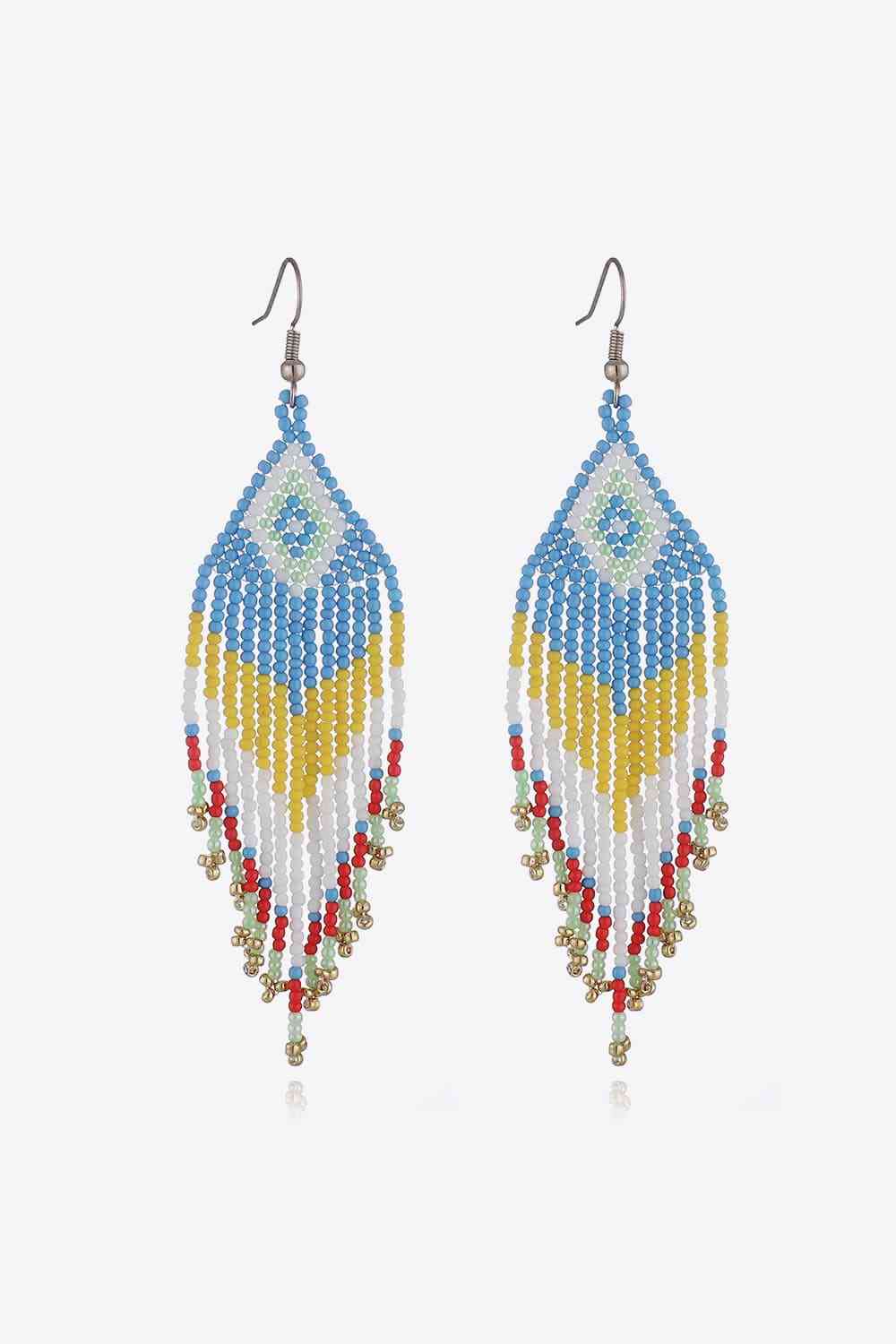 Beaded Dangle Earrings BLUE ZONE PLANET