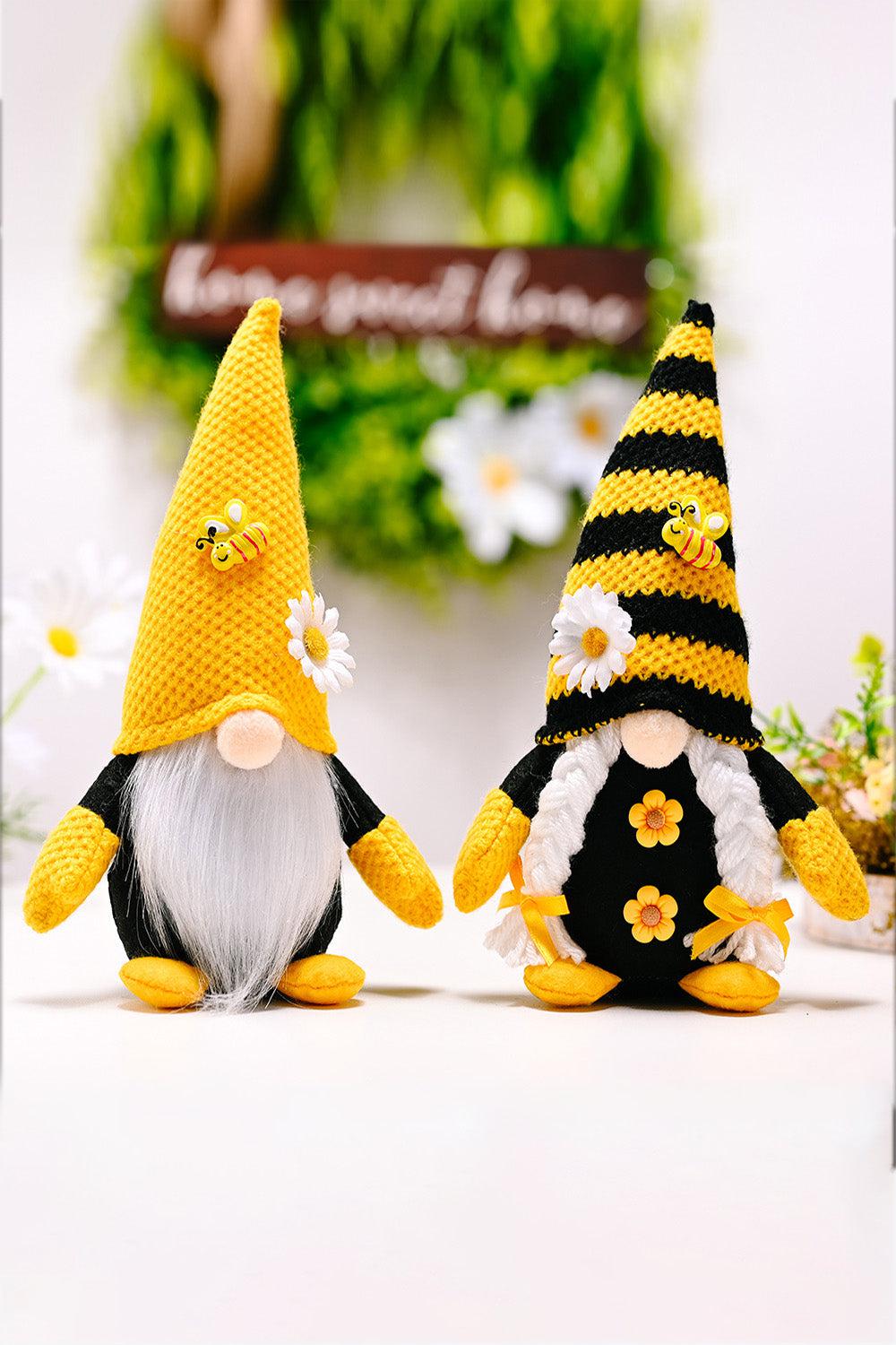 Bee and Flower Decor Faceless Gnome BLUE ZONE PLANET