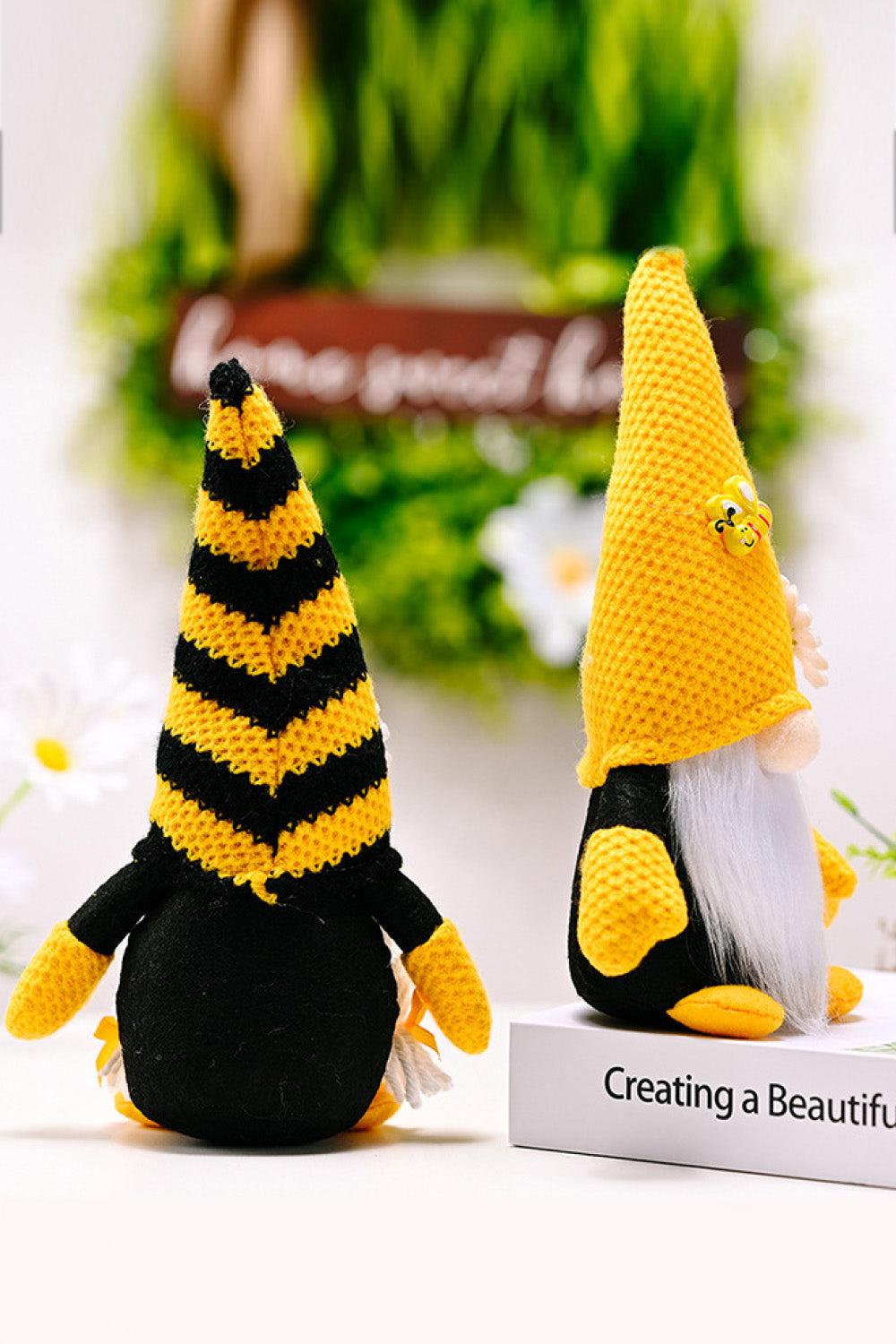 Bee and Flower Decor Faceless Gnome BLUE ZONE PLANET