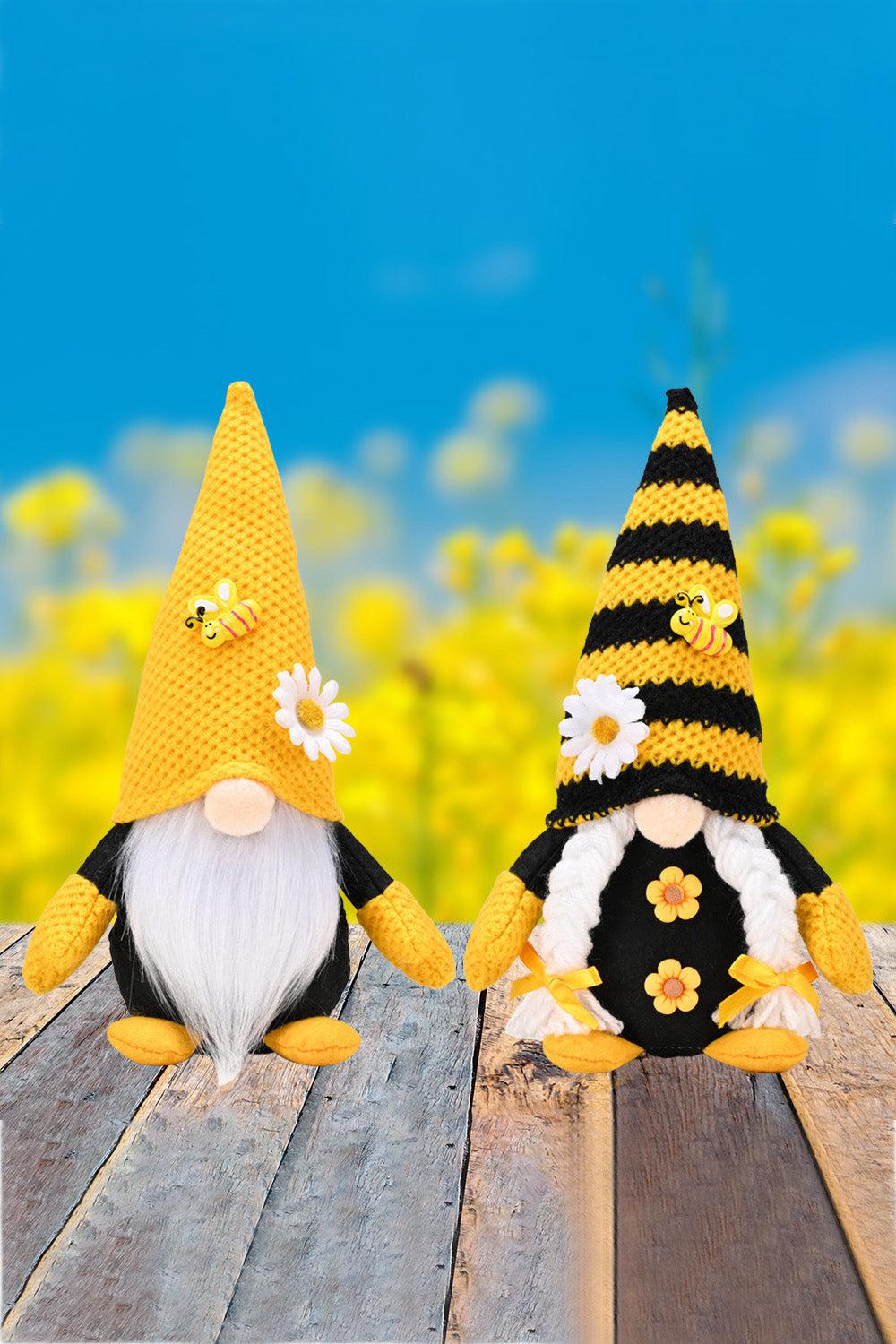 Bee and Flower Decor Faceless Gnome BLUE ZONE PLANET