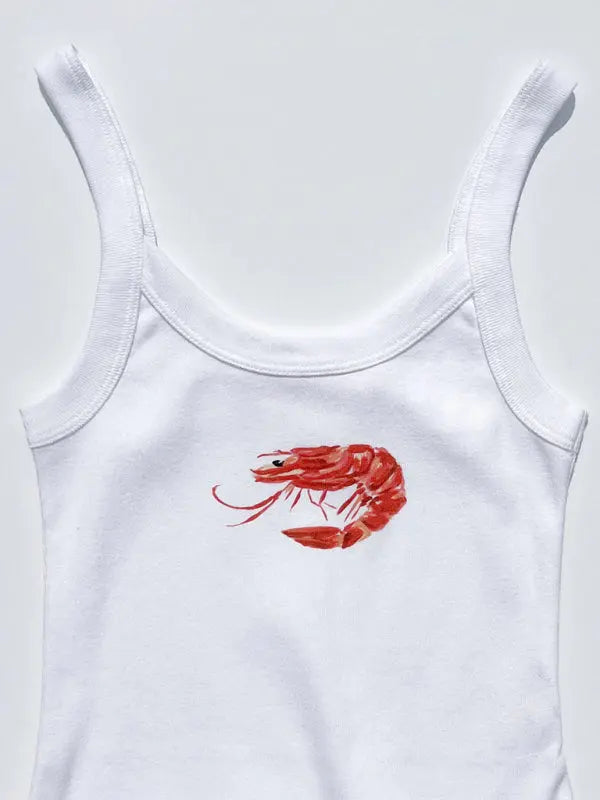Blue Zone Planet | Anna's Simple Printed Hot Girl Camisole Vest BLUE ZONE PLANET