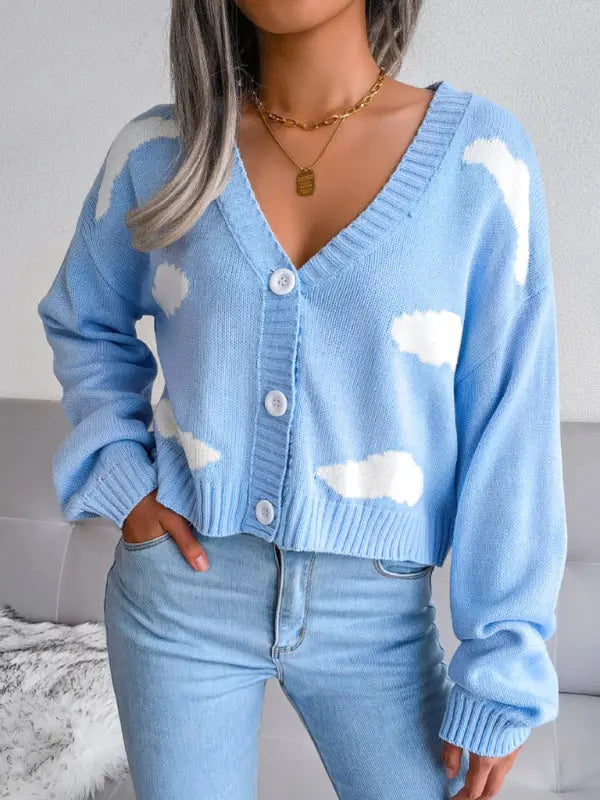 Blue Zone Planet |  Baiyun knitted cardigan sweater BLUE ZONE PLANET