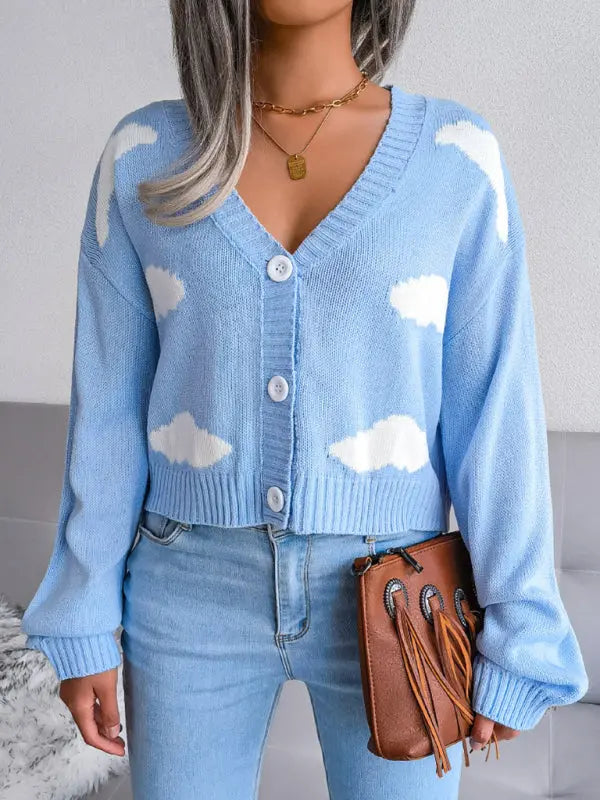 Blue Zone Planet |  Baiyun knitted cardigan sweater BLUE ZONE PLANET